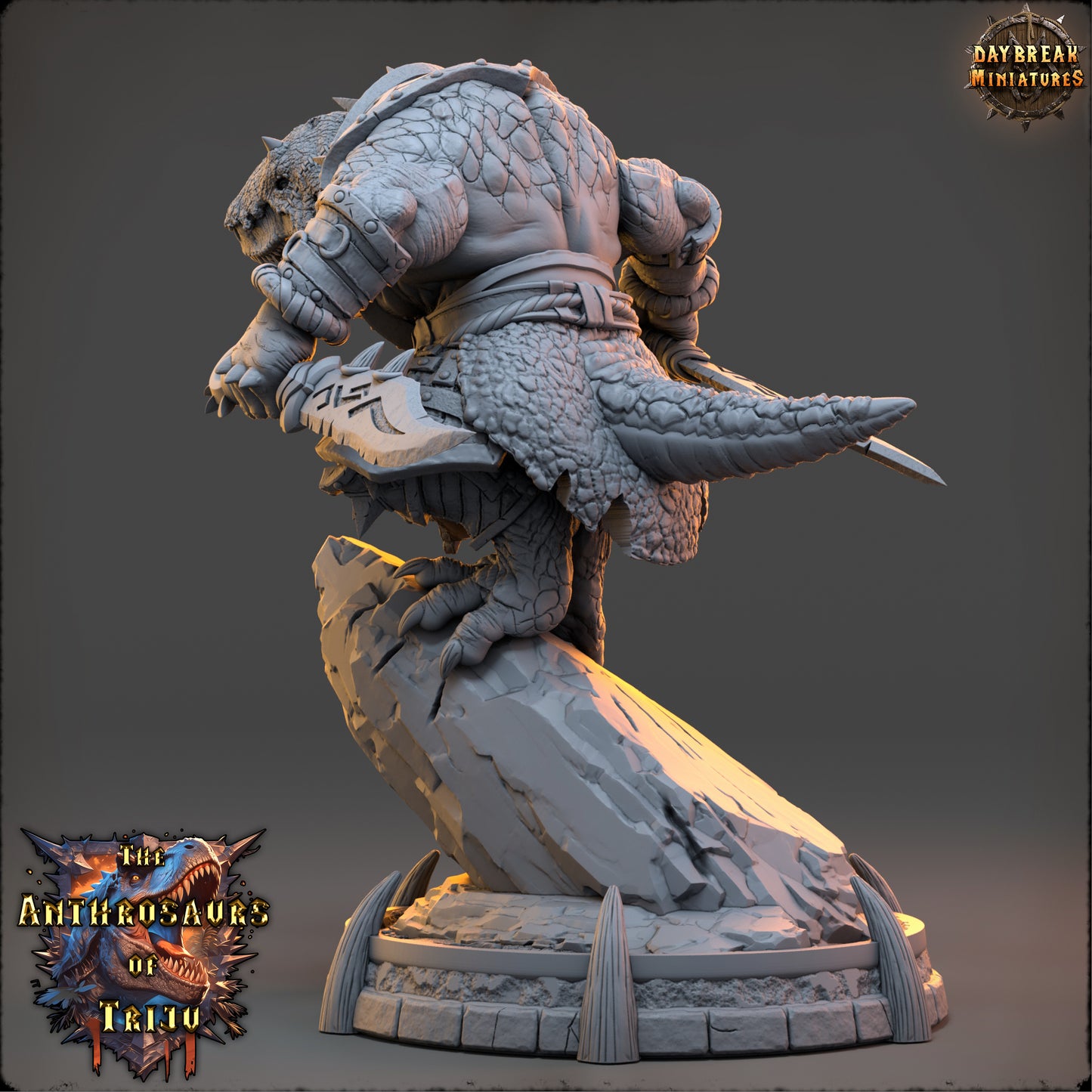 Anthrosaur Rogue Miniature | Arto Mendriz