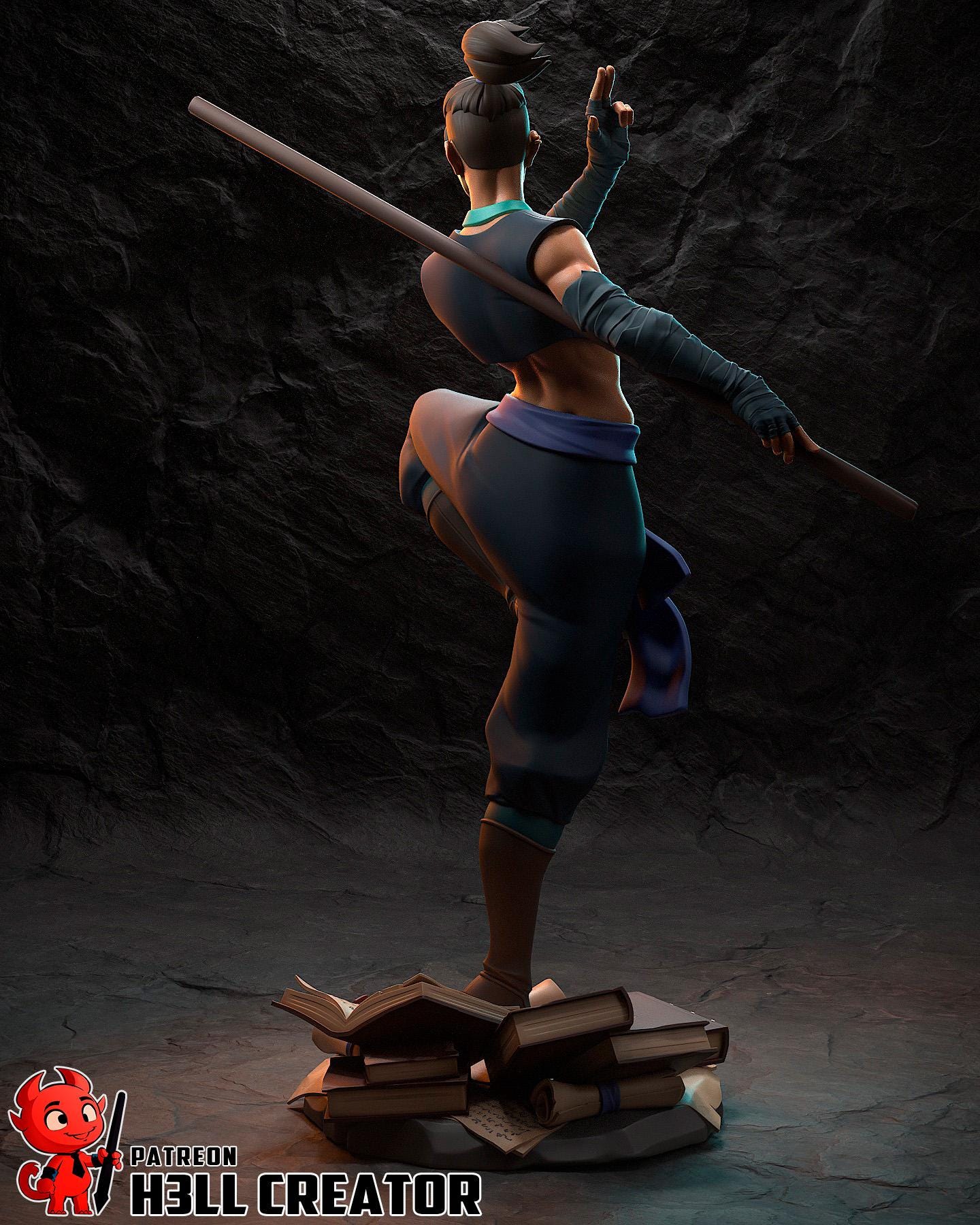 Beauregard Lionett Statue 3D Printed | Gift For Gamer | Resin Figure | Hand Painted __etsy:7836942825