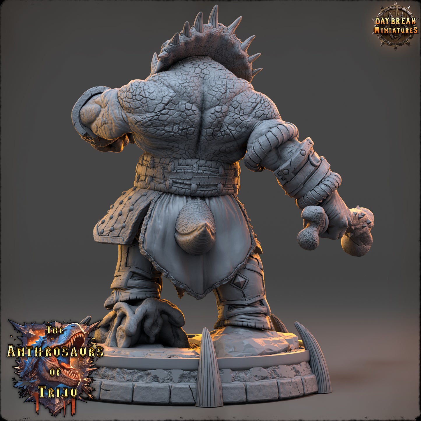 Anthrosaur Warrior Miniature | Davooz Triper