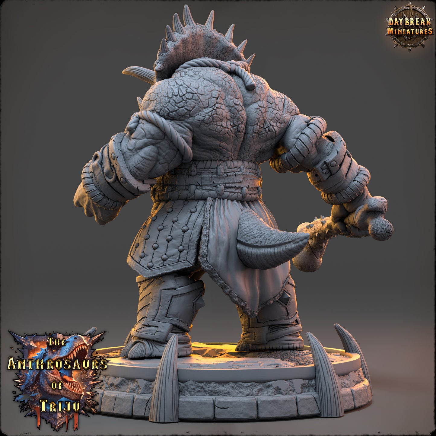 Anthrosaur Warrior Miniature | Fernez Triper