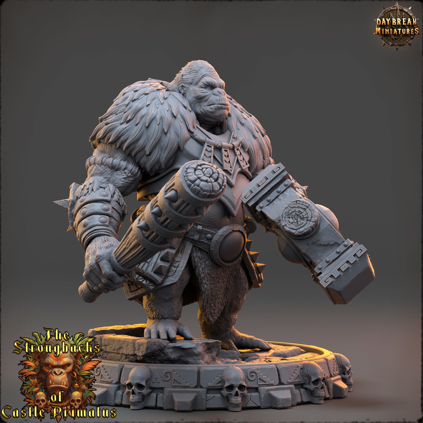 Ape Warrior Miniature | Grak Bloodren
