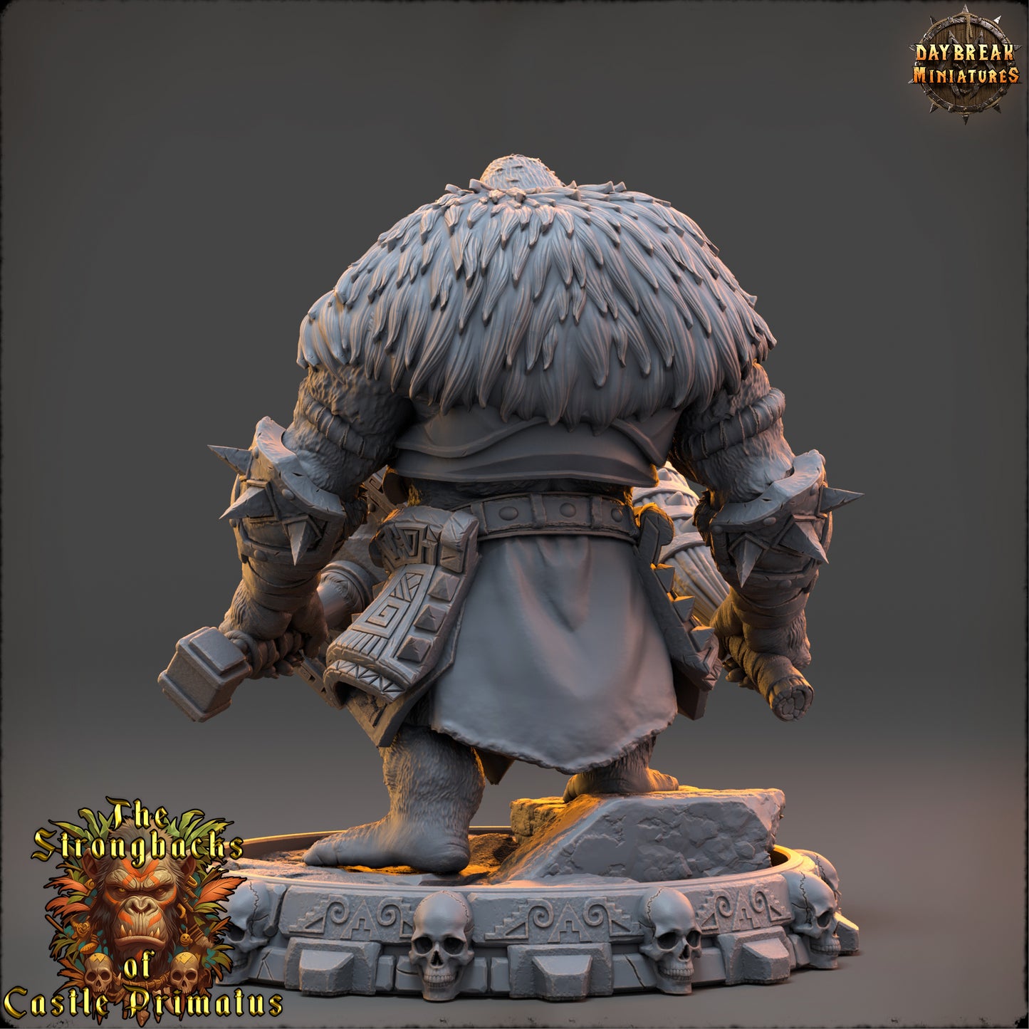 Ape Warrior Miniature | Grak Bloodren