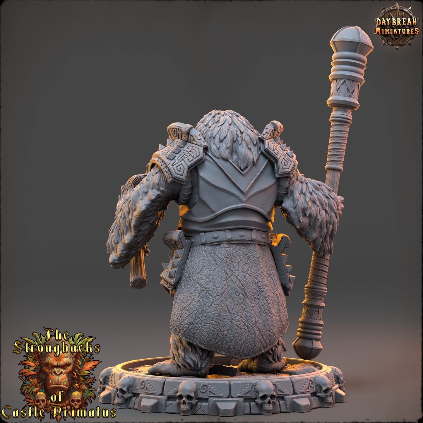 Ape Cleric Miniature | Hral Fyrnax