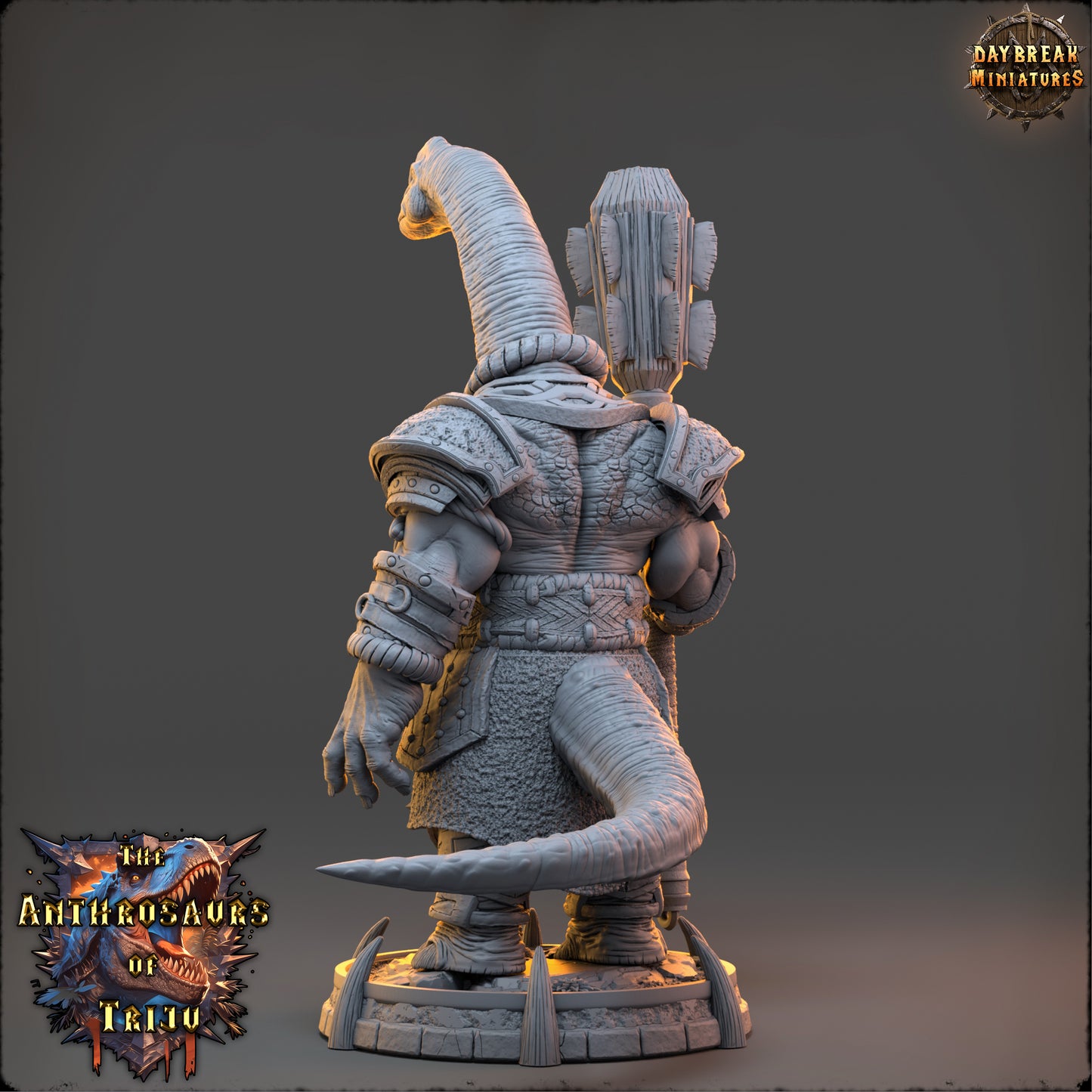Anthrosaur Paladin Miniature | Jogo Bracco