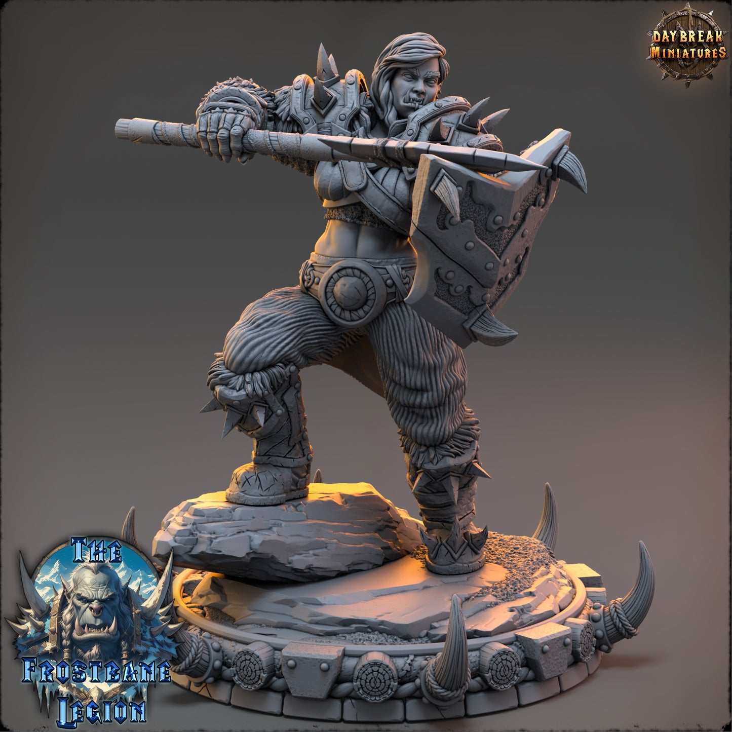 Orc Paladin Miniature | Kaelra Frostvein