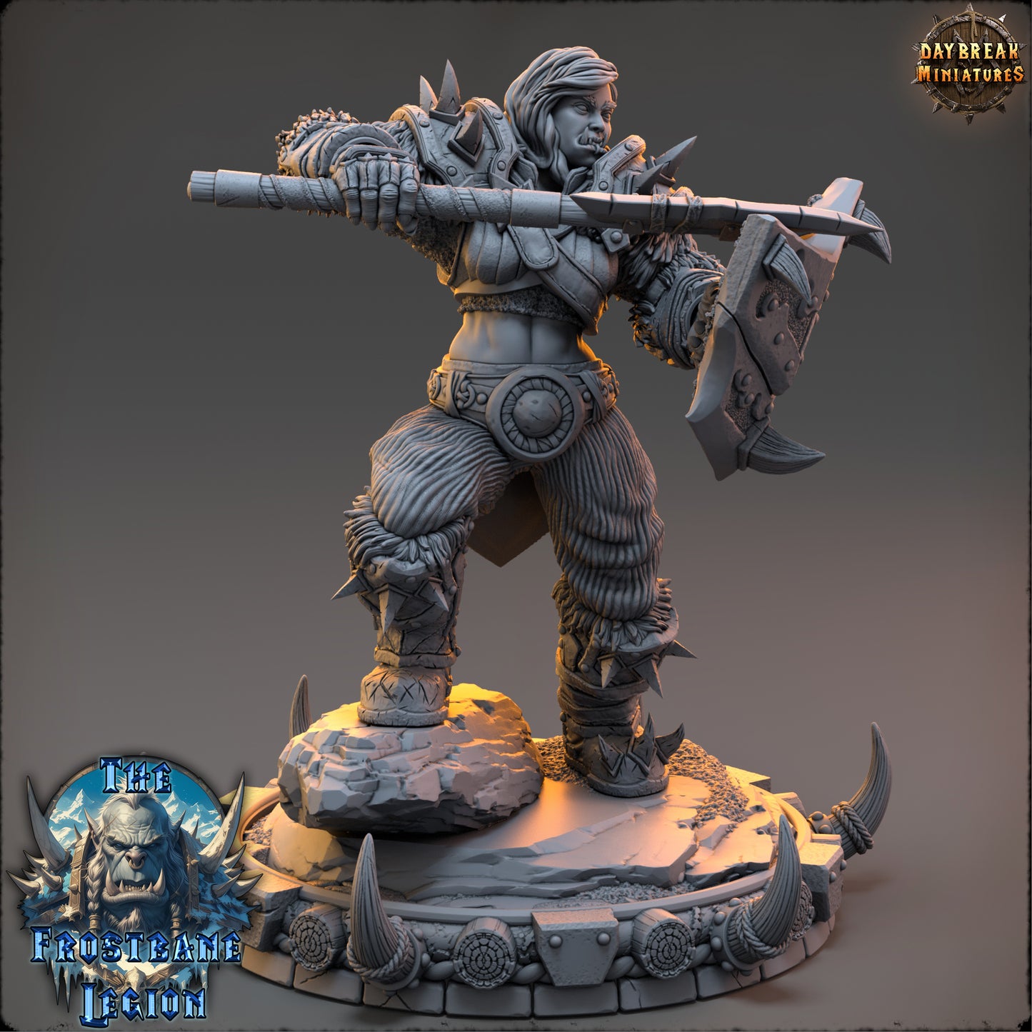 Orc Paladin Miniature | Kaelra Frostvein
