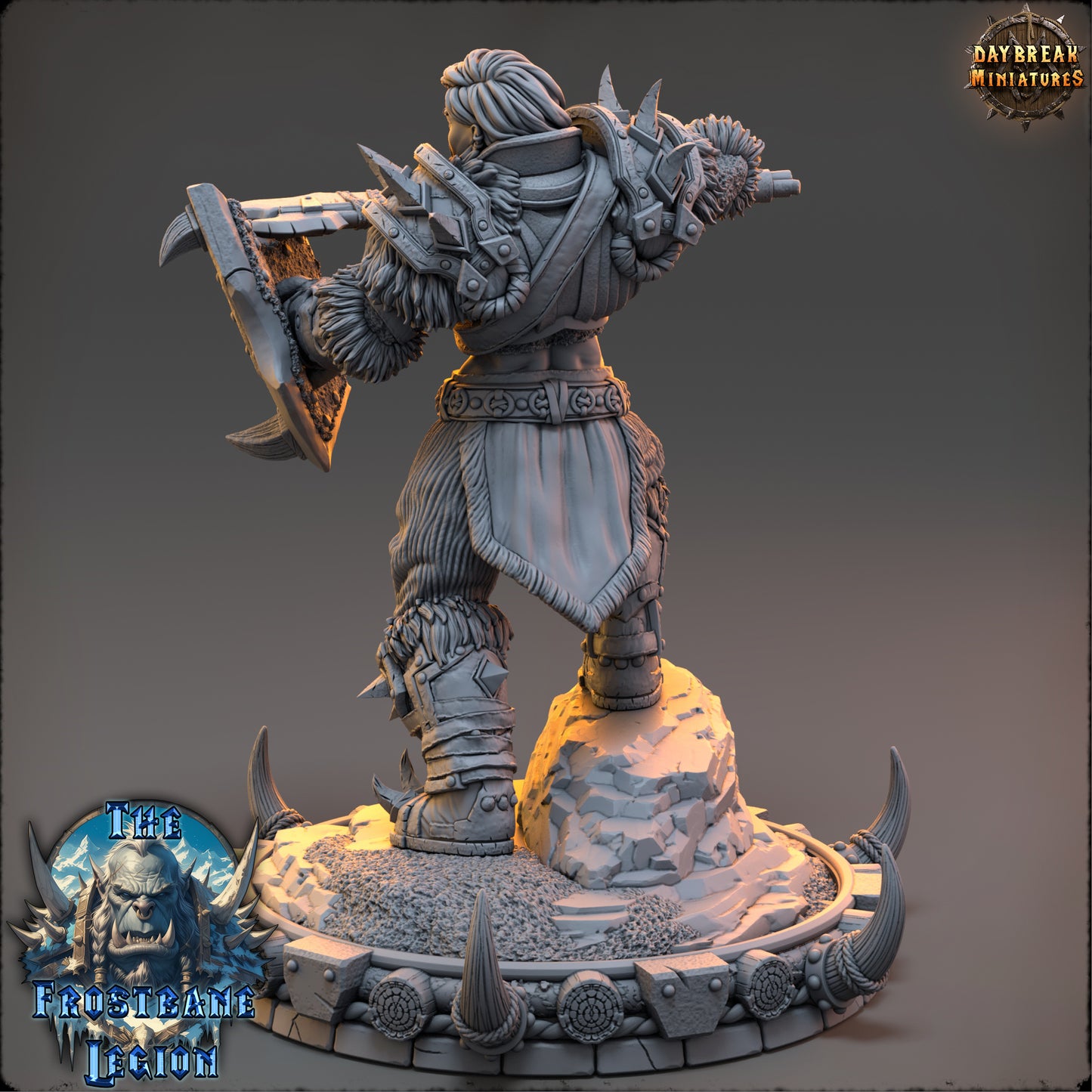 Orc Paladin Miniature | Kaelra Frostvein