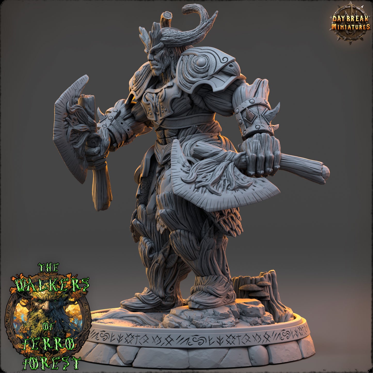 Forest Walker Barbarian Miniature | Kelmaris Veydren
