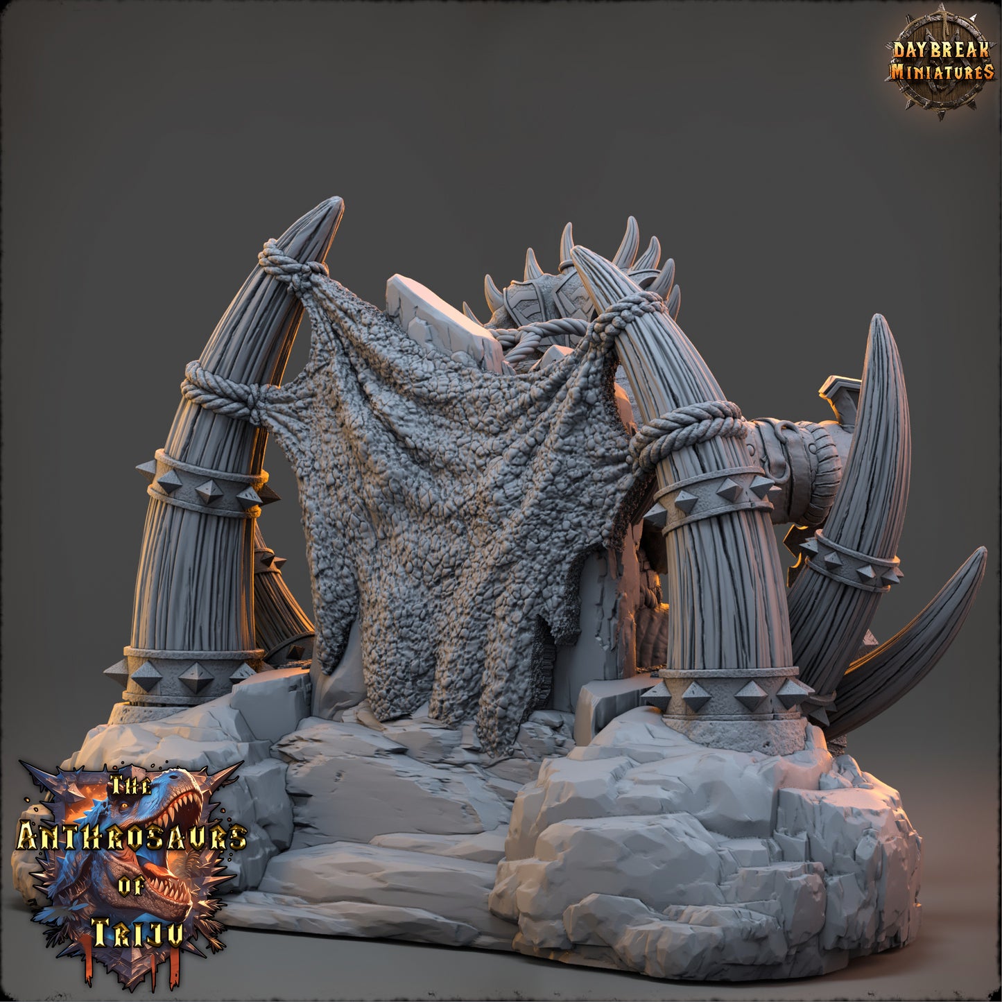 Anthrosaur King Miniature | King Albardon of the Verdant Rift