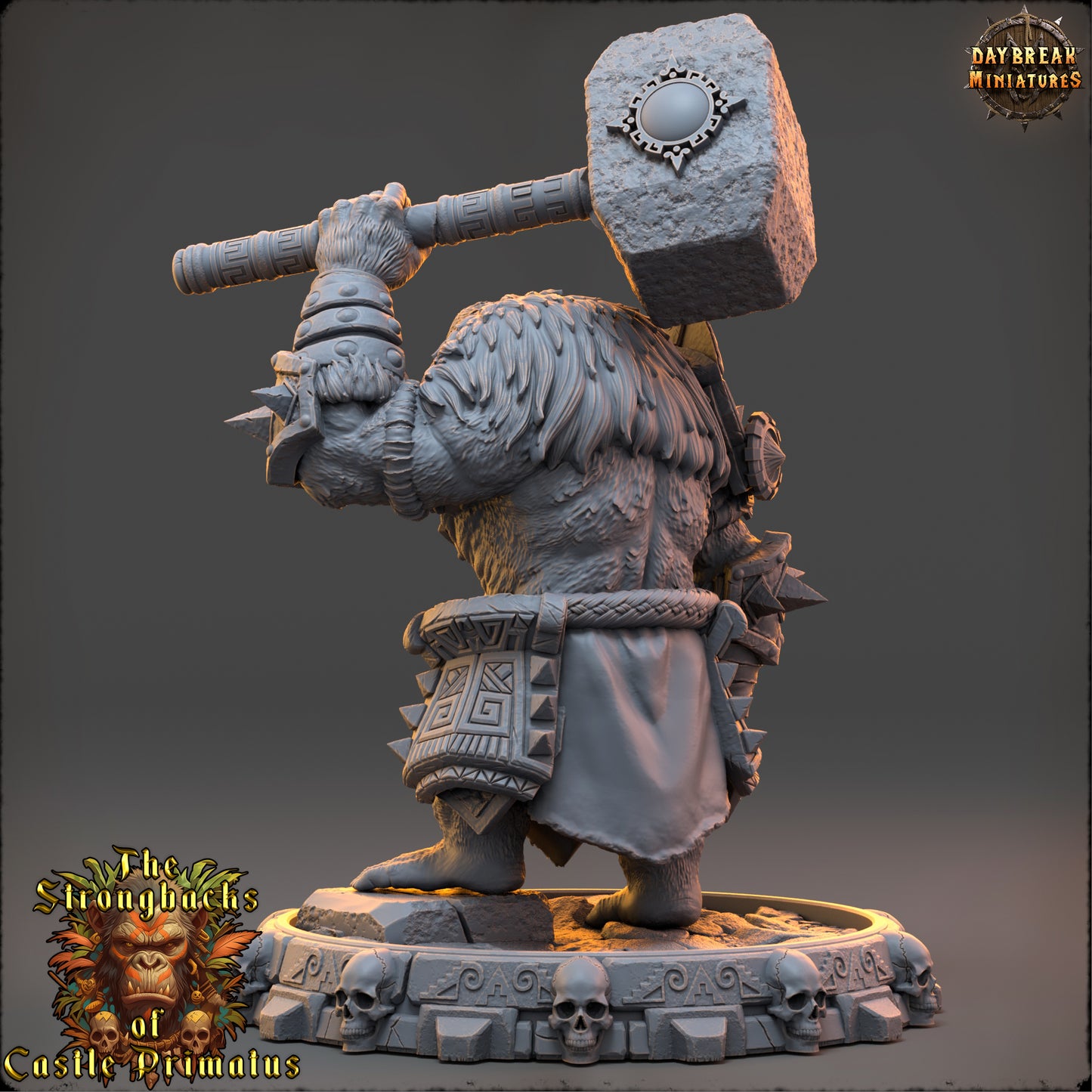 Ape Barbarian Miniature | Krogar Ashryn