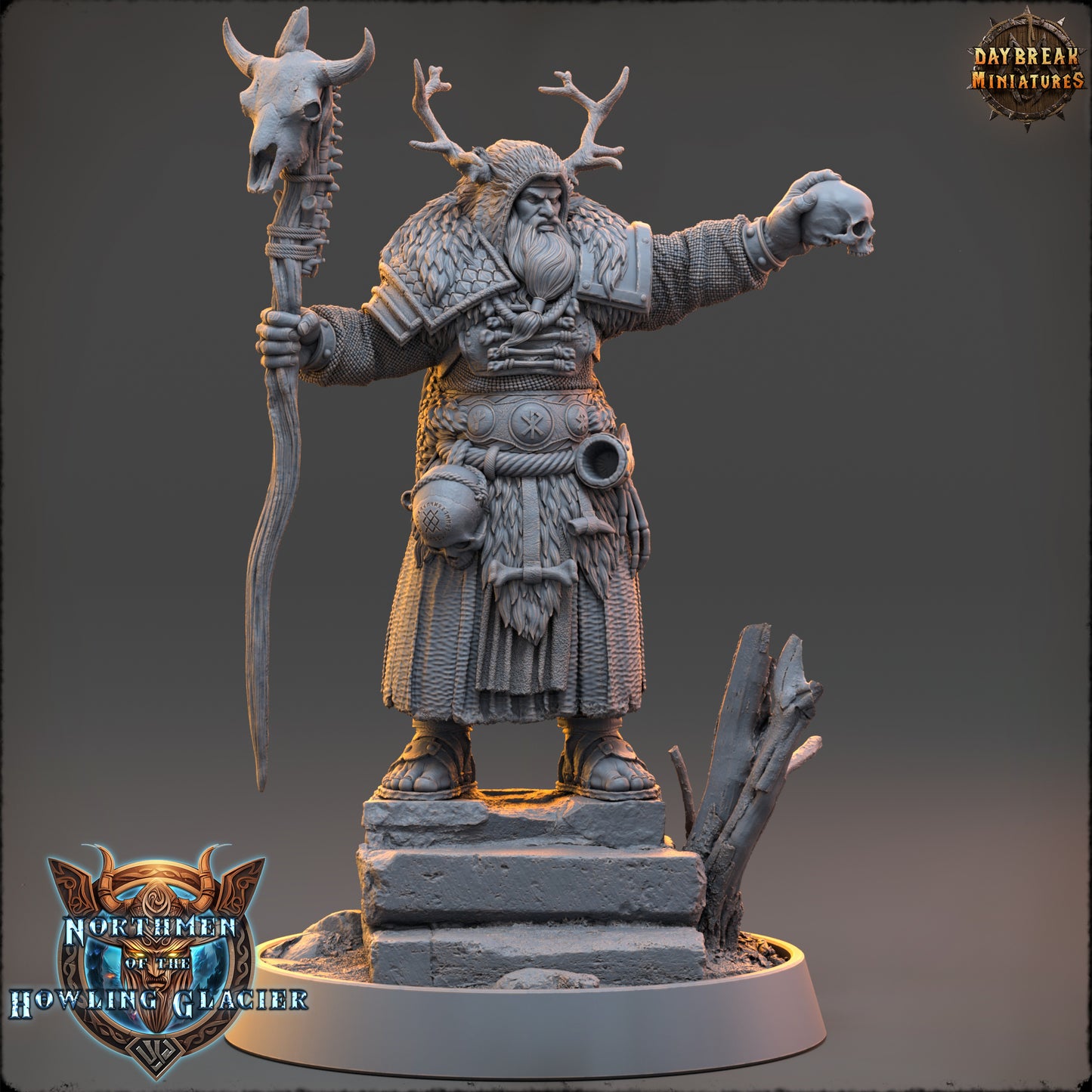 Viking Sorcerer Miniature | Lokur of the Dead