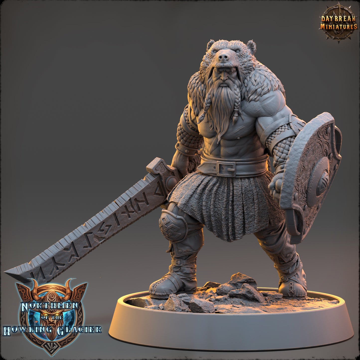 Viking Paladin Miniature | Magnar Runeblade