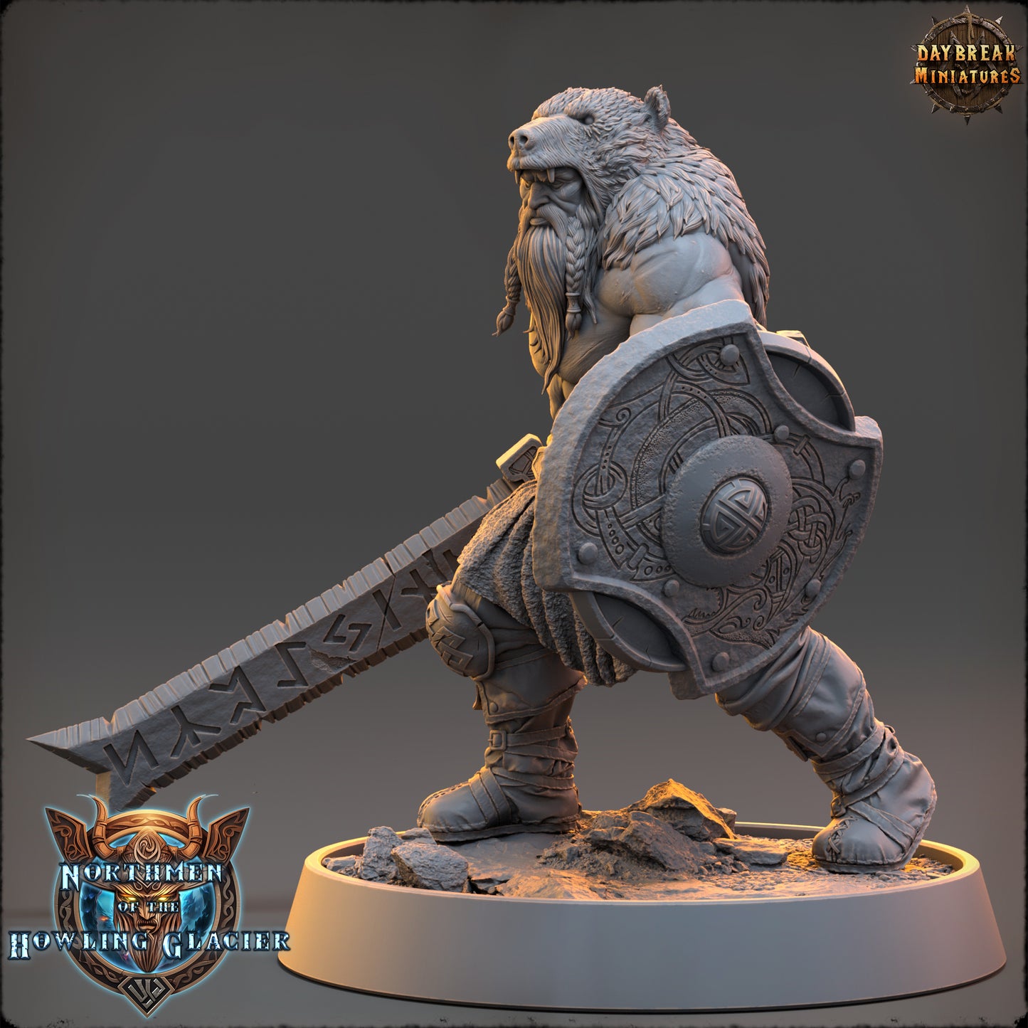 Viking Paladin Miniature | Magnar Runeblade