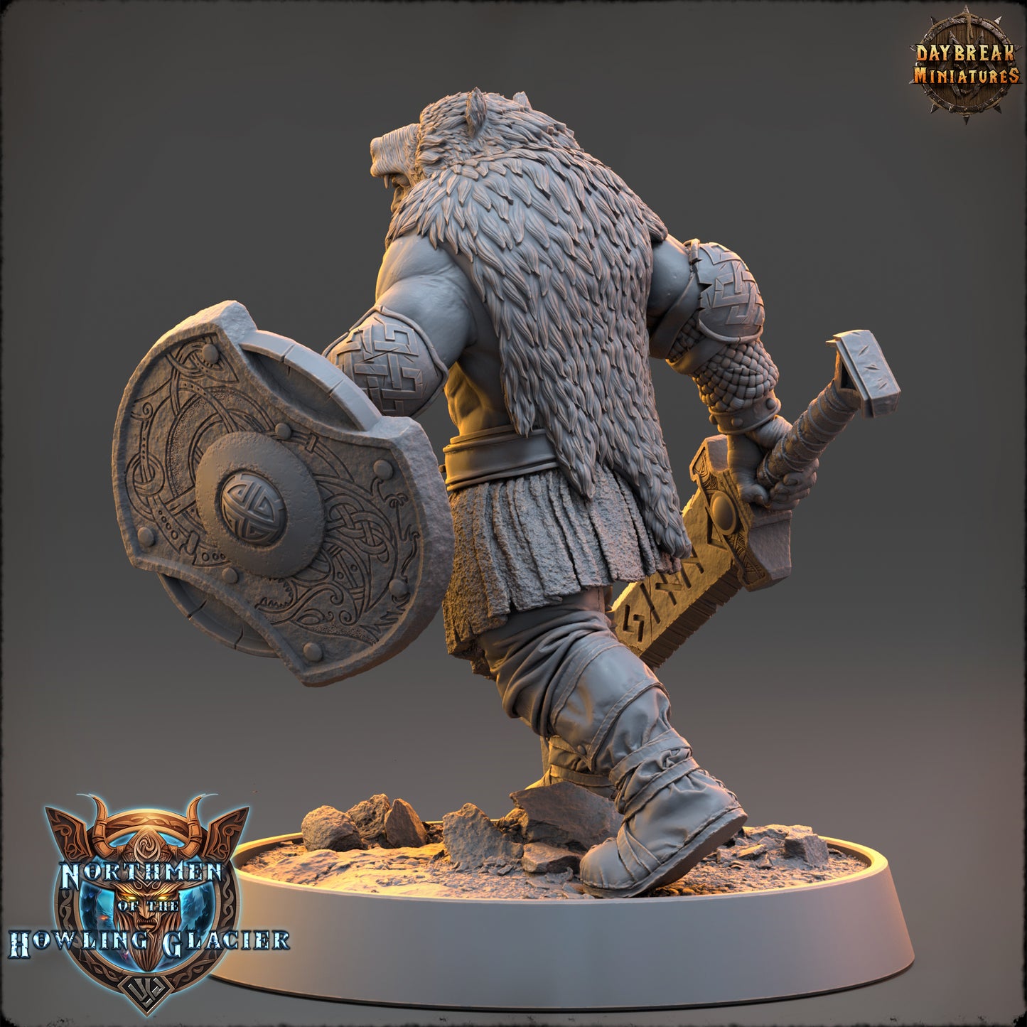 Viking Paladin Miniature | Magnar Runeblade