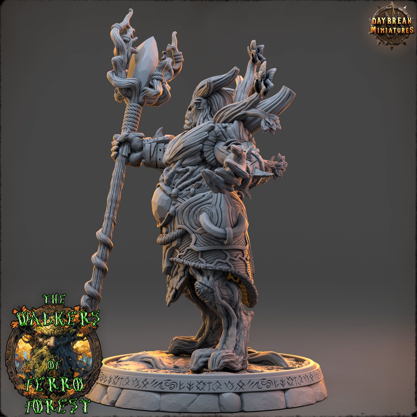 Forest Walker Mage Miniature | Master Solrath Nyxwither