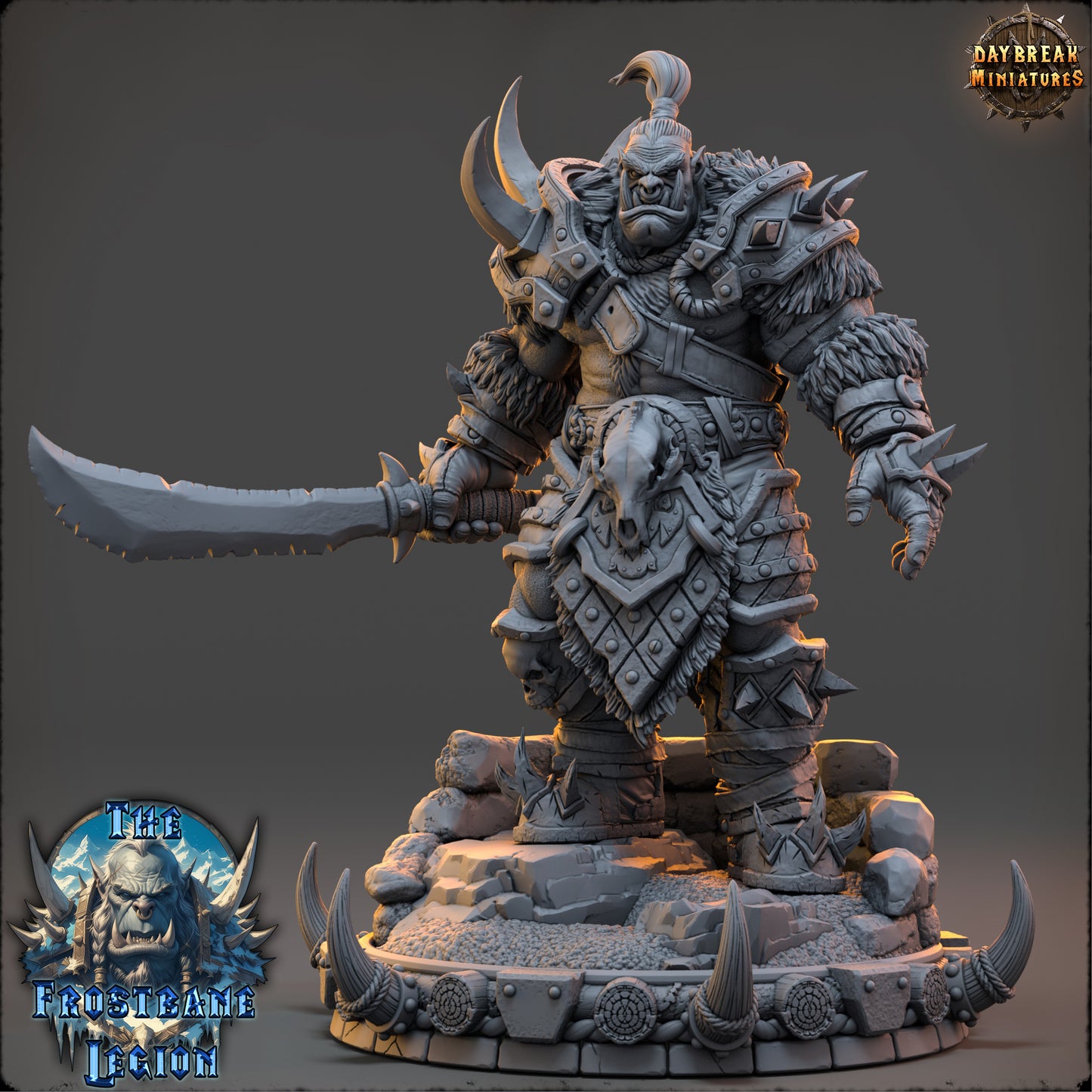 Orc Warrior Miniature | Medhren Iceslice