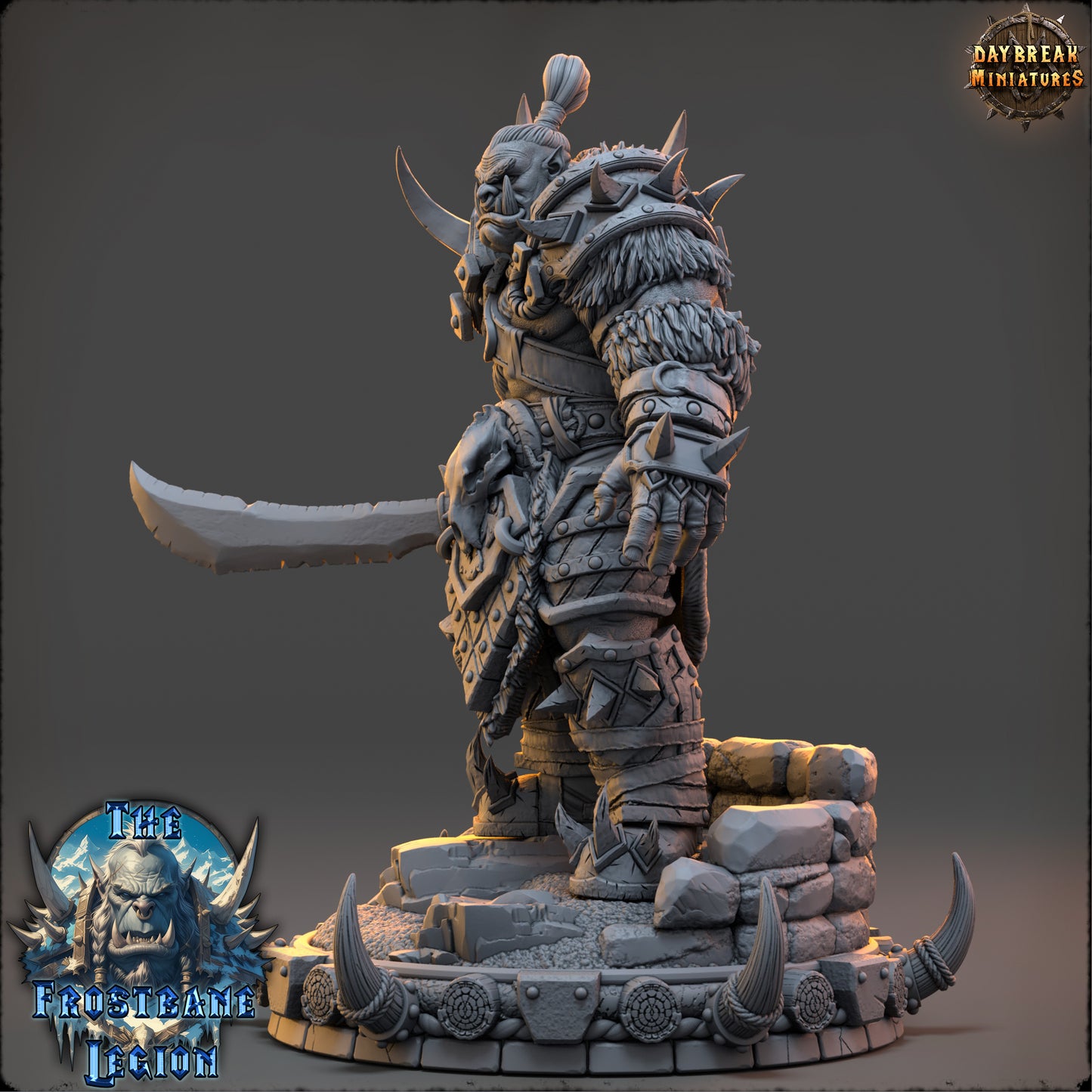 Orc Warrior Miniature | Medhren Iceslice