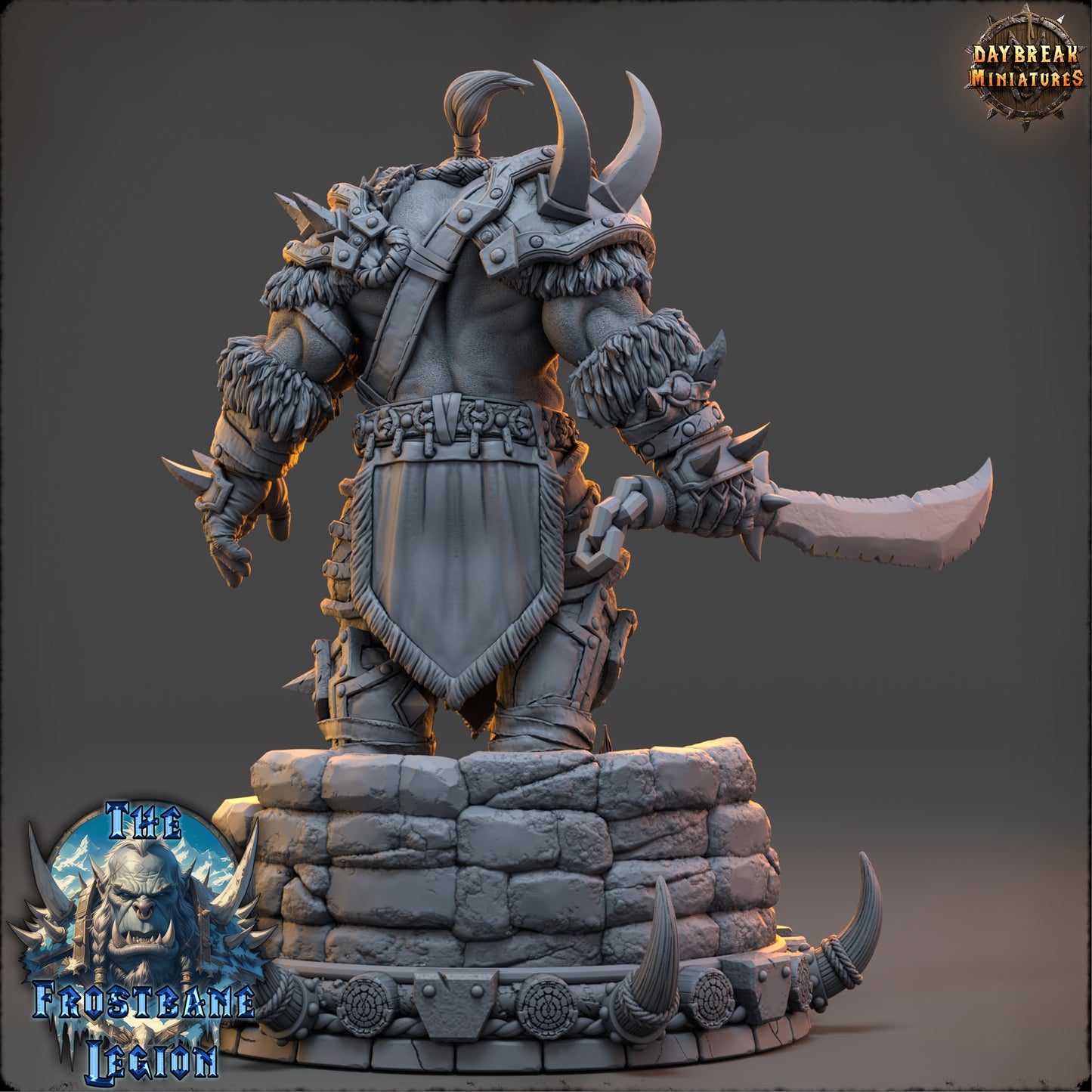 Orc Warrior Miniature | Medhren Iceslice