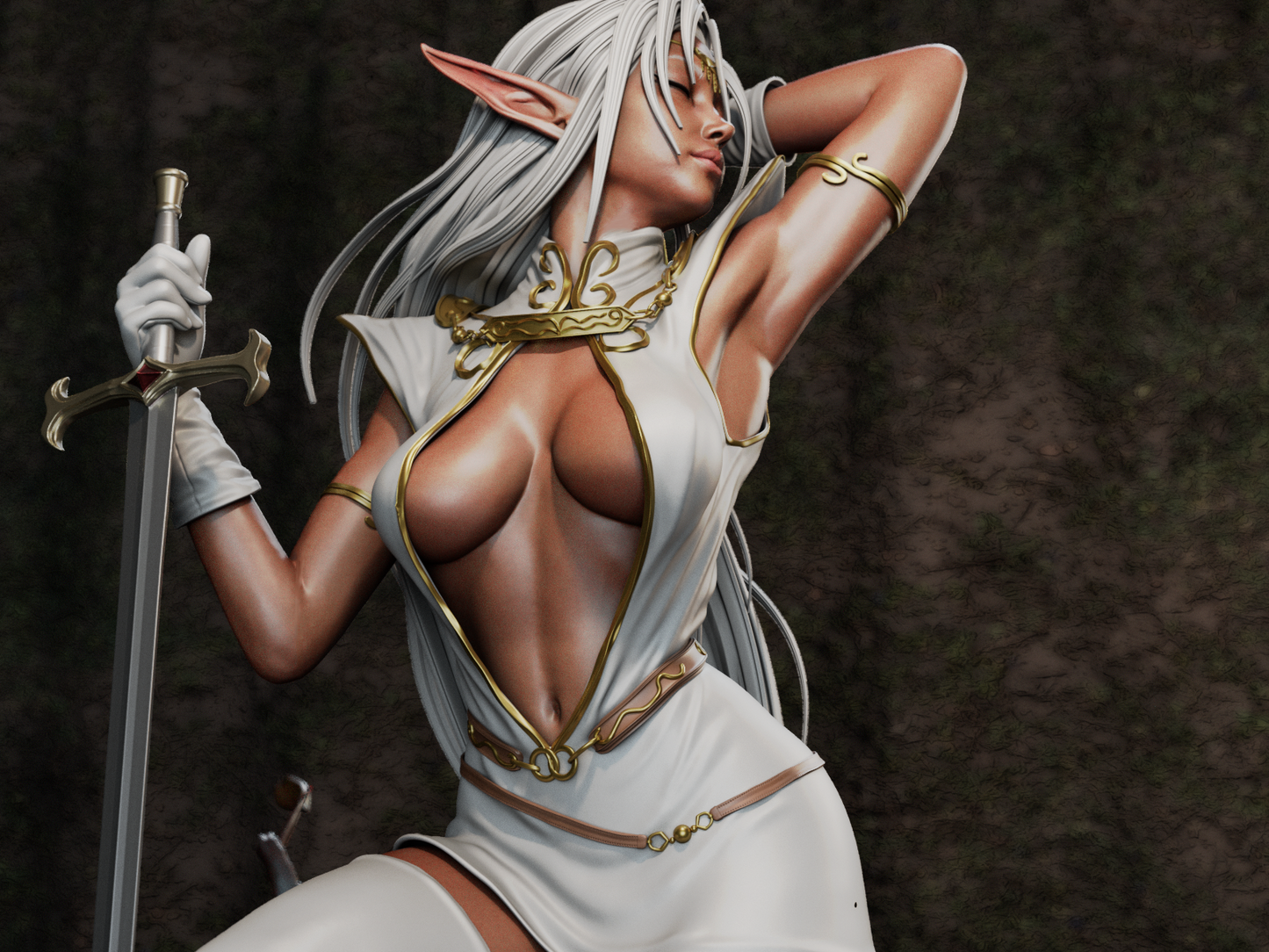 Elf Warrior Figure