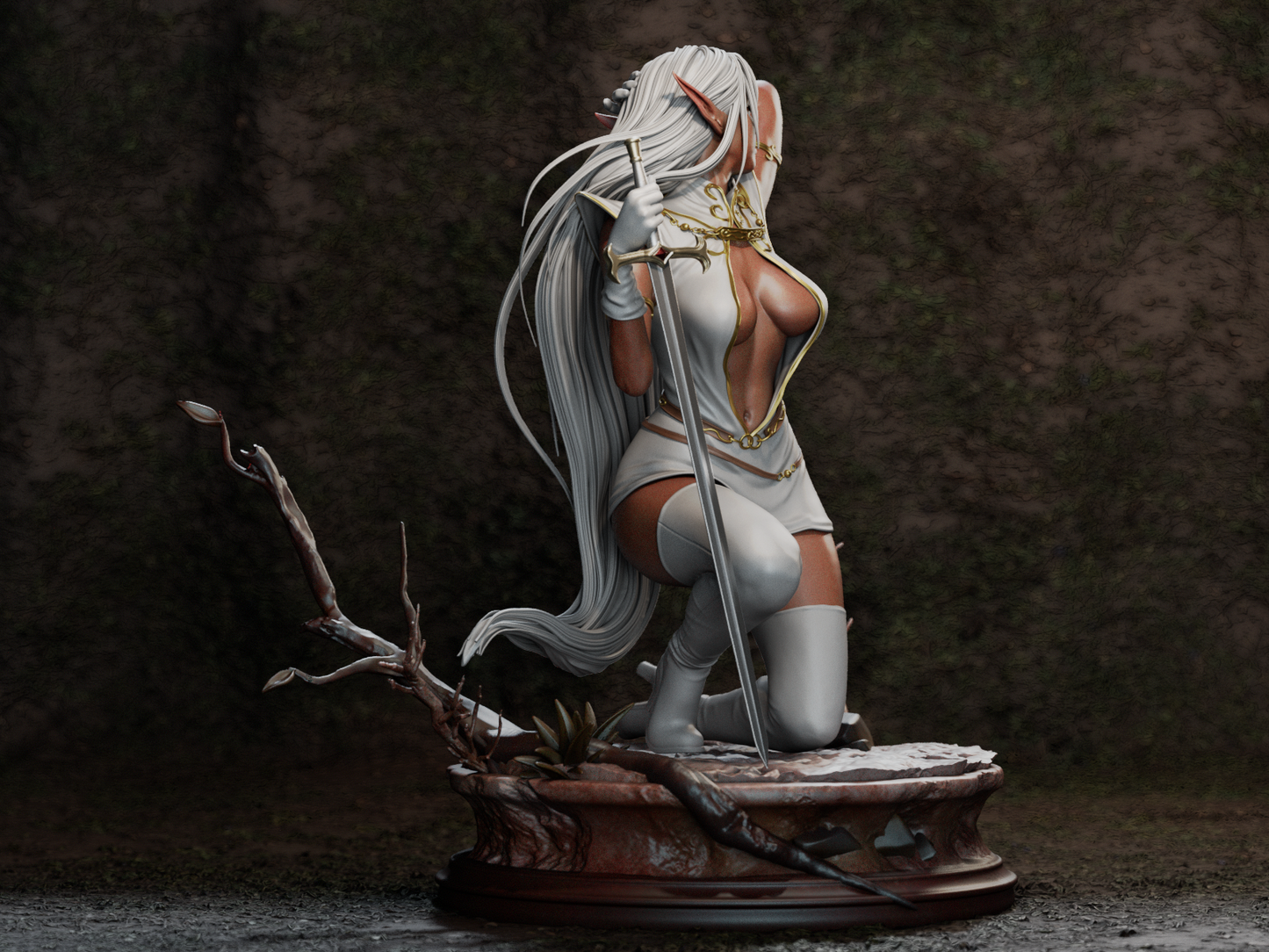 Elf Warrior Figure