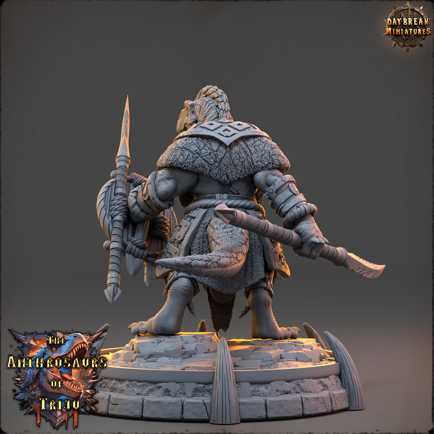 Anthrosaur Rogue Miniature | Rand Veloz