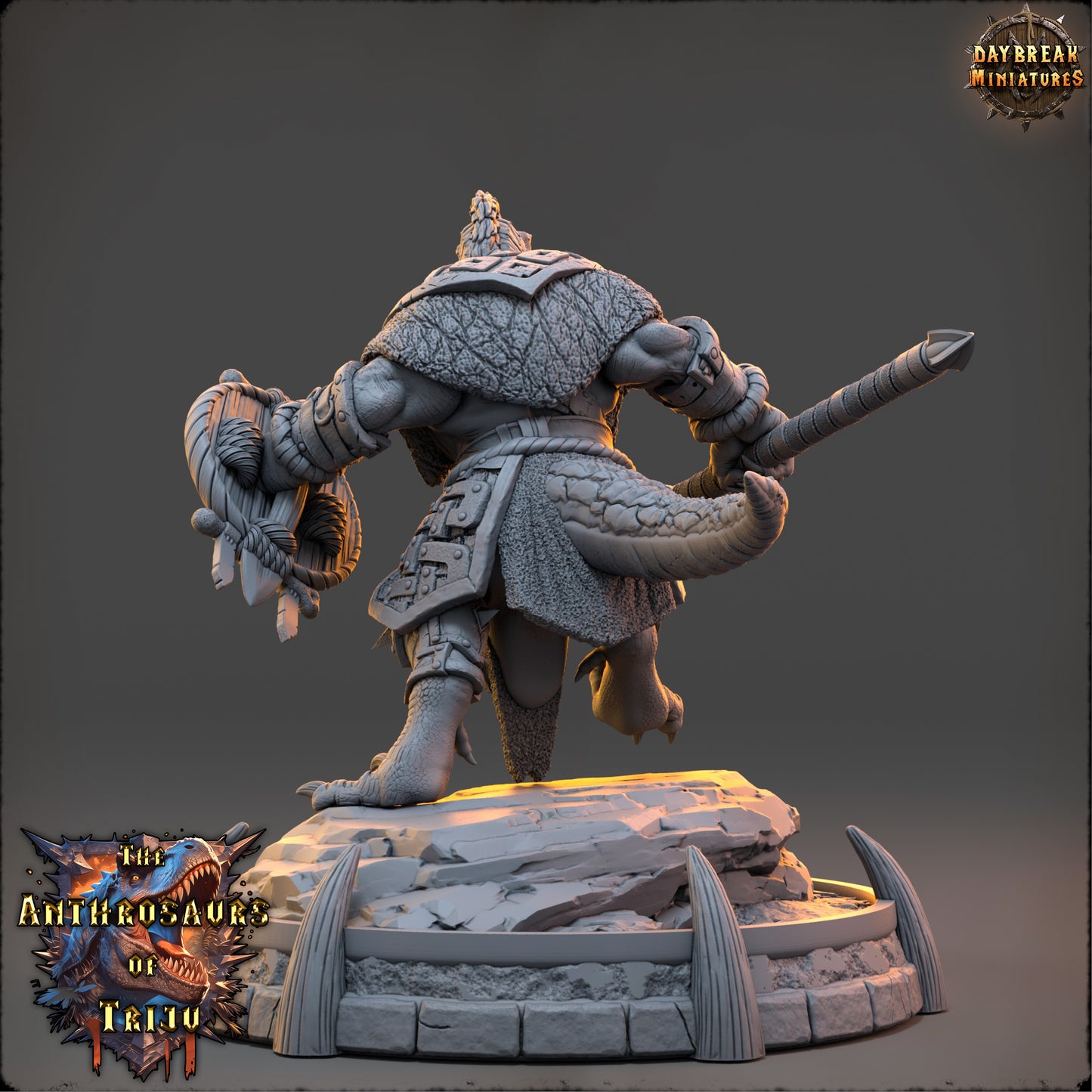 Anthrosaur Rogue Miniature | Rizza Gekko