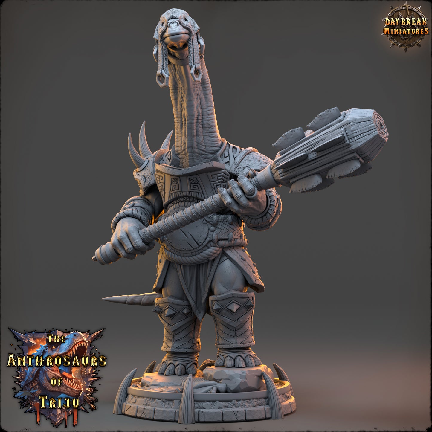 Anthrosaur Paladin Miniature | Sebul Bracco