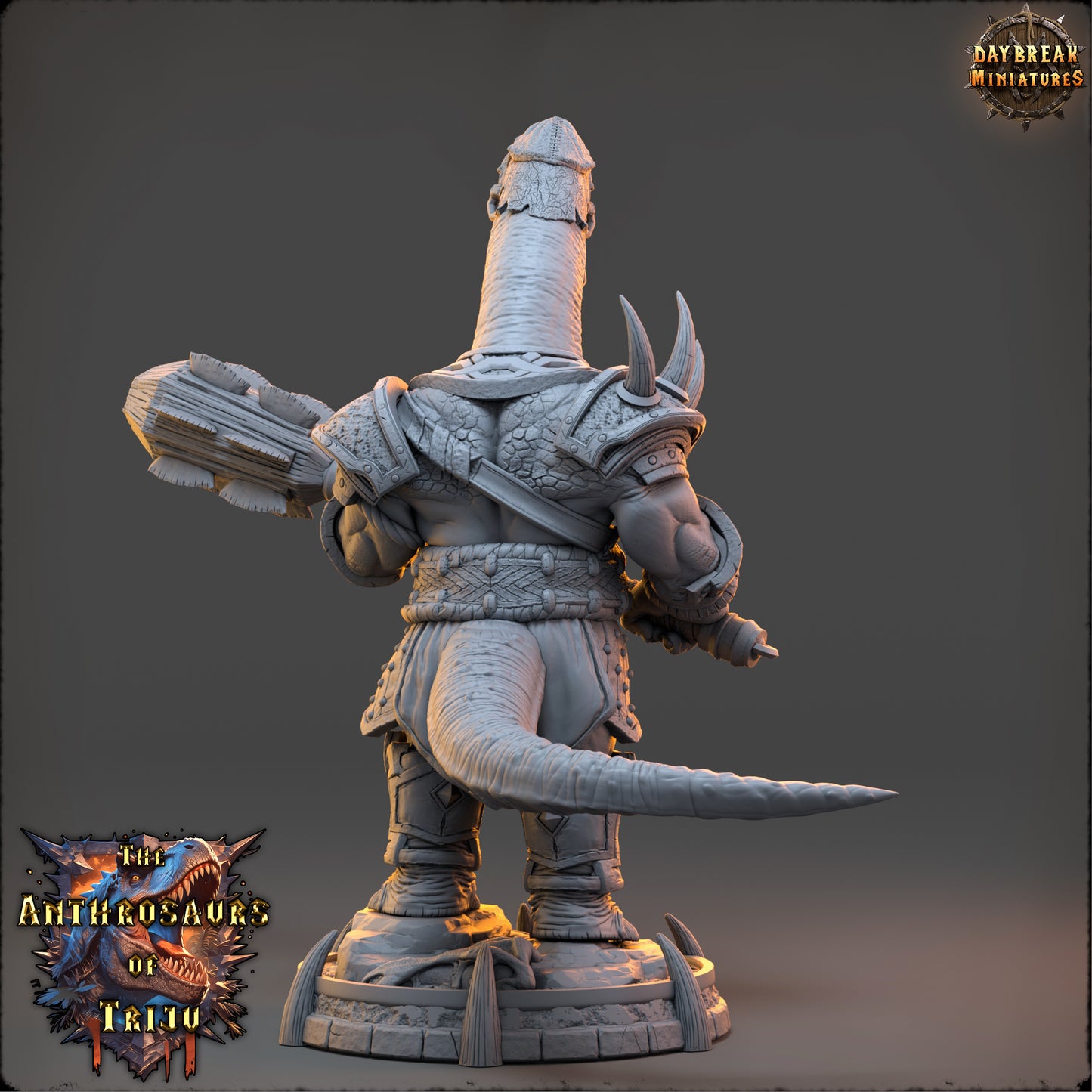 Anthrosaur Paladin Miniature | Sebul Bracco