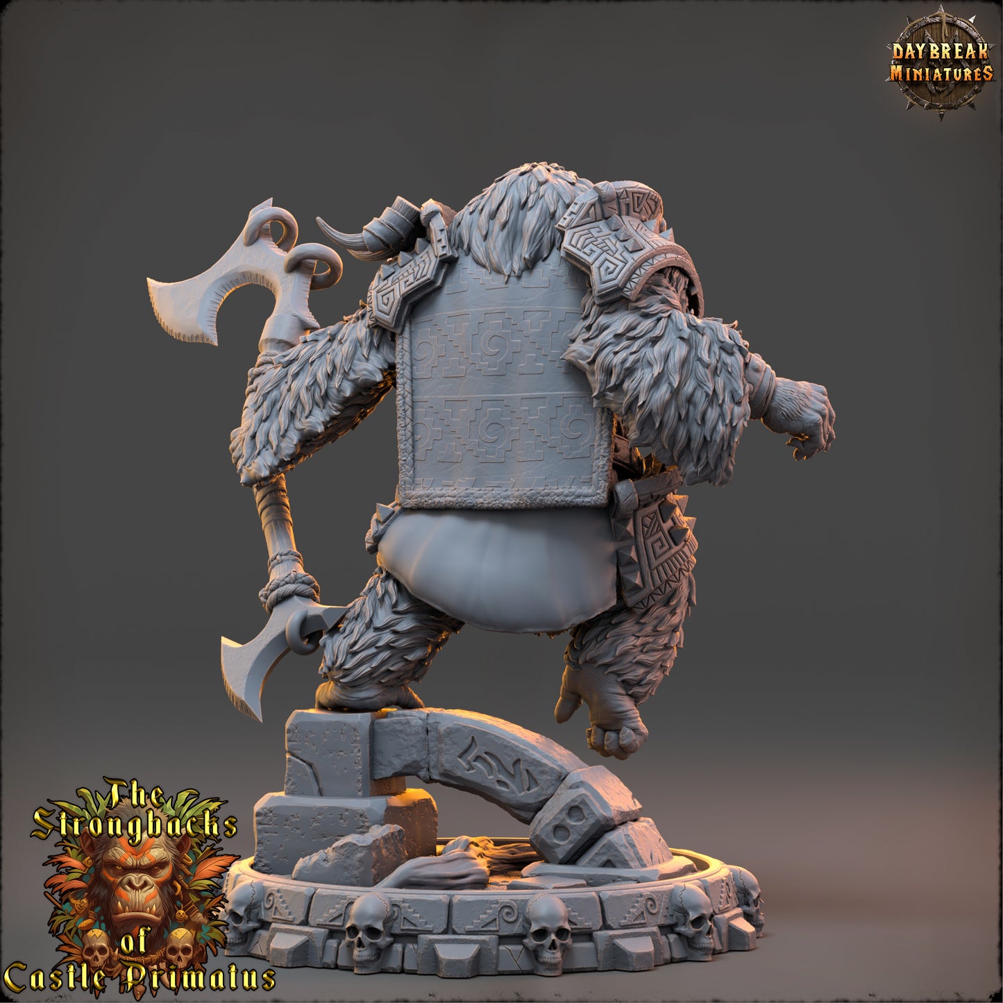 Ape Barbarian Miniature | Targus Stelmaar