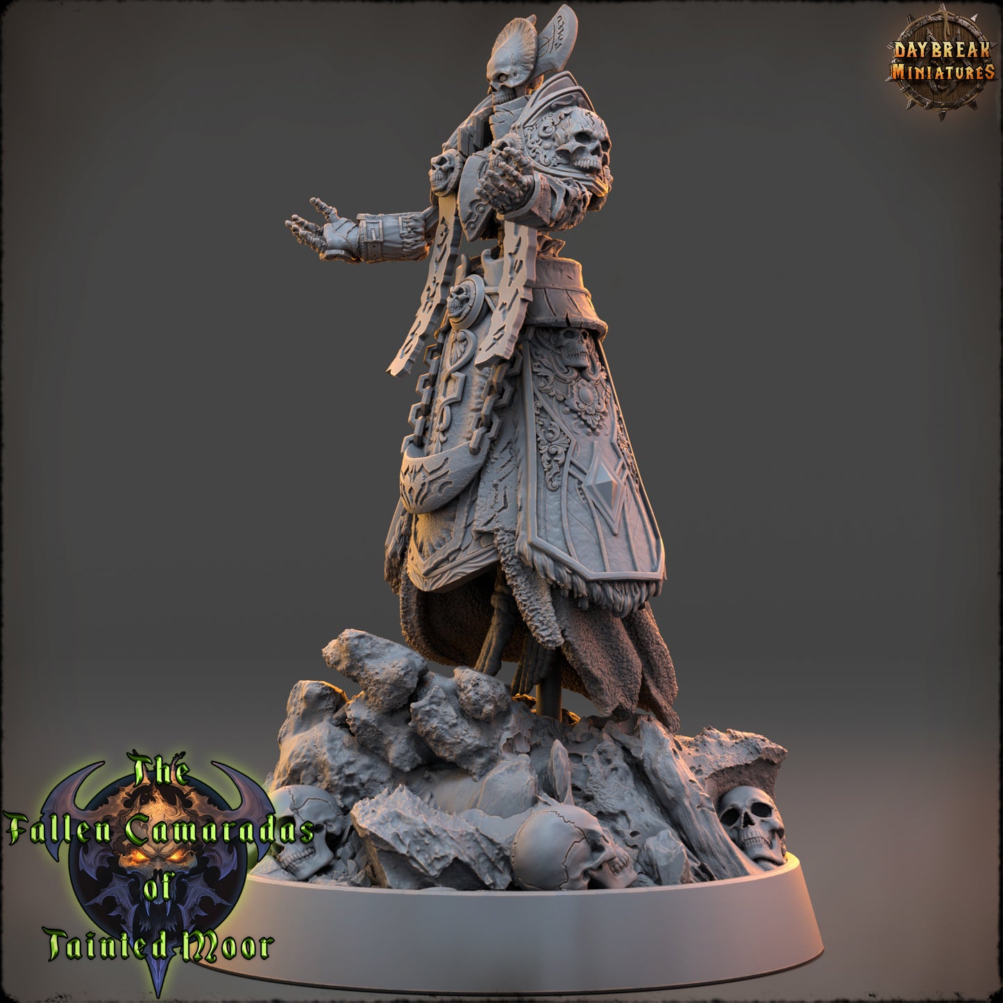 Undead Priest Miniature | The Deathpriest of Tainted Moor