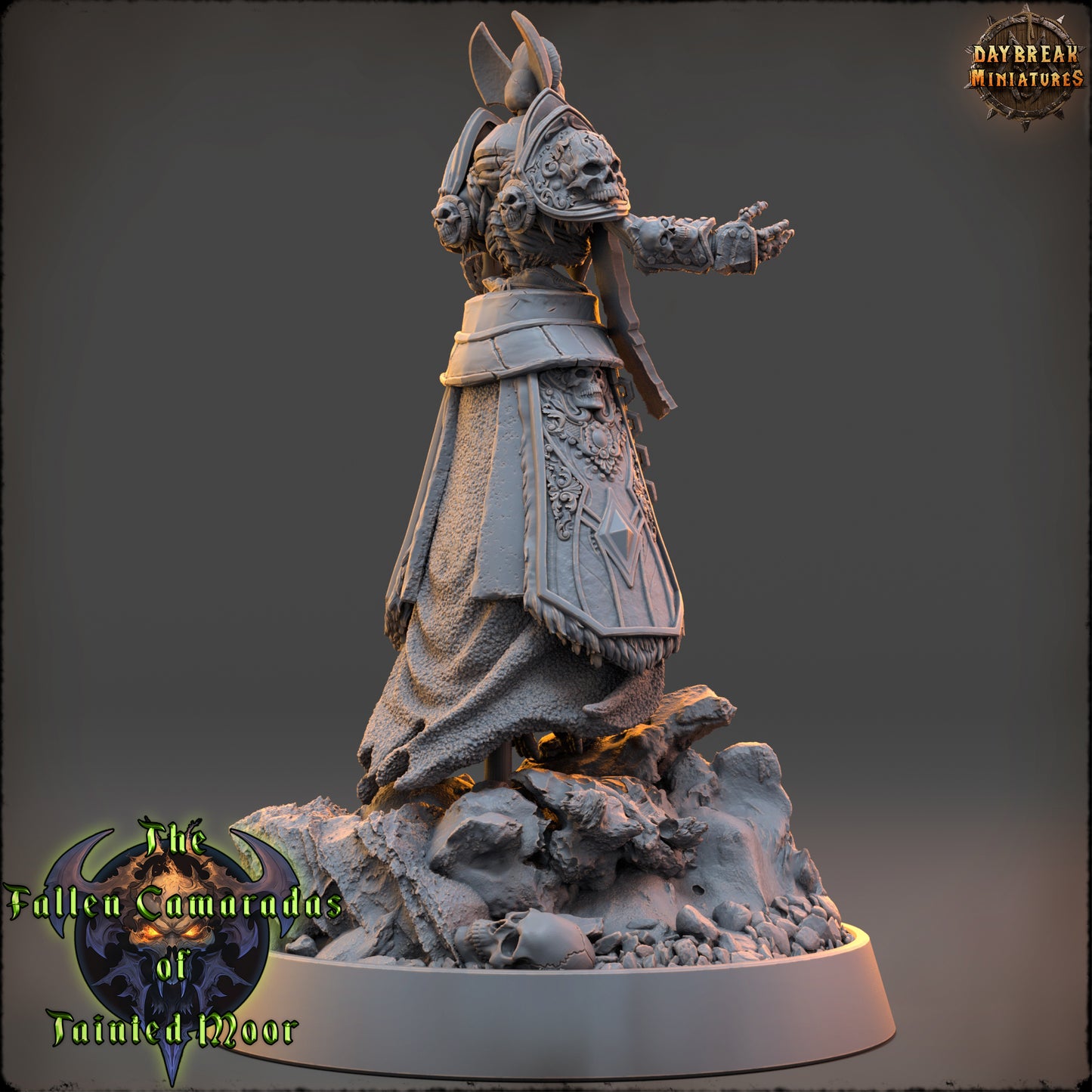 Undead Priest Miniature | The Deathpriest of Tainted Moor