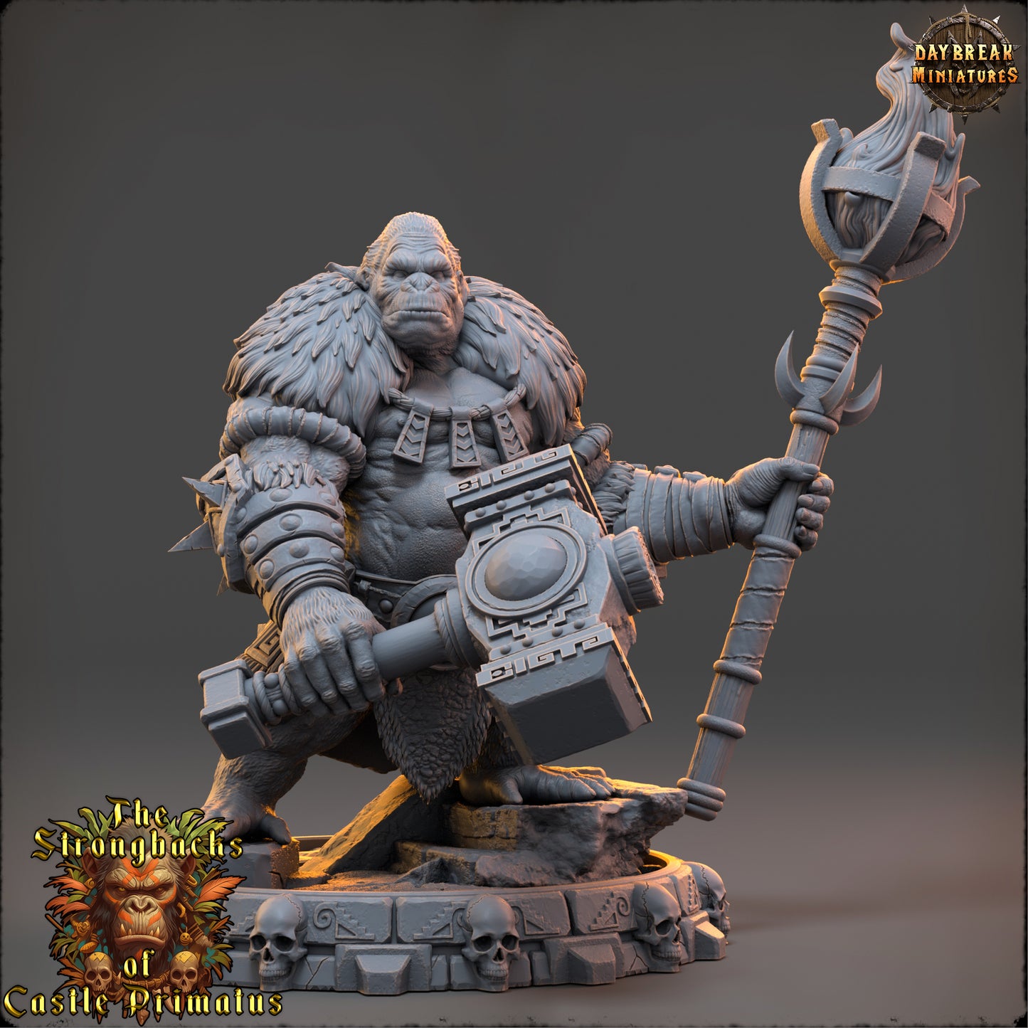Ape Paladin Miniature | Varn Shadak