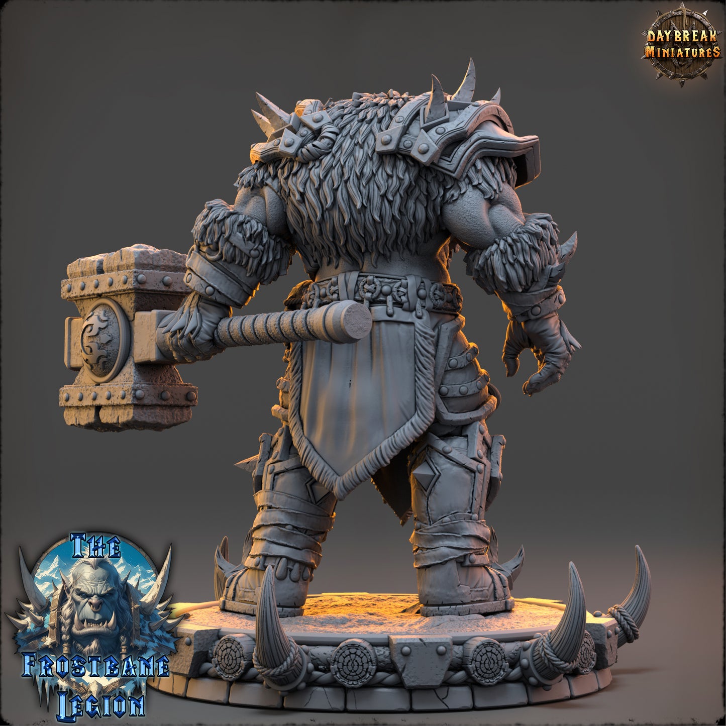 Orc Paladin Miniature | Vorgath Icefang