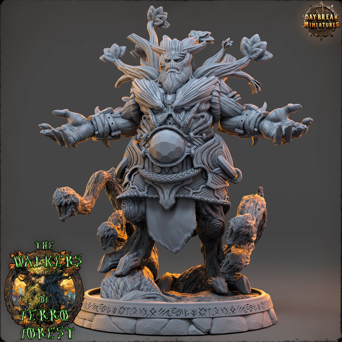Forest Walker Sorcerer Miniature | Xyvaris Moorhallow