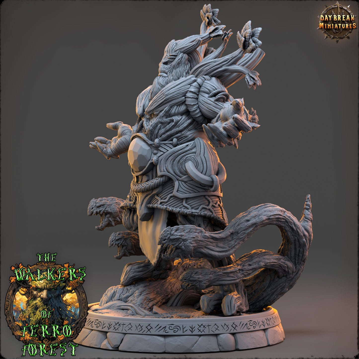 Forest Walker Sorcerer Miniature | Xyvaris Moorhallow