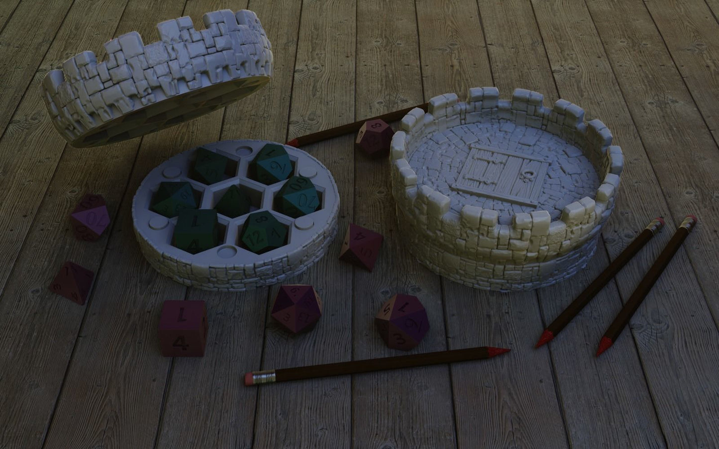 Fortress Dice Holder