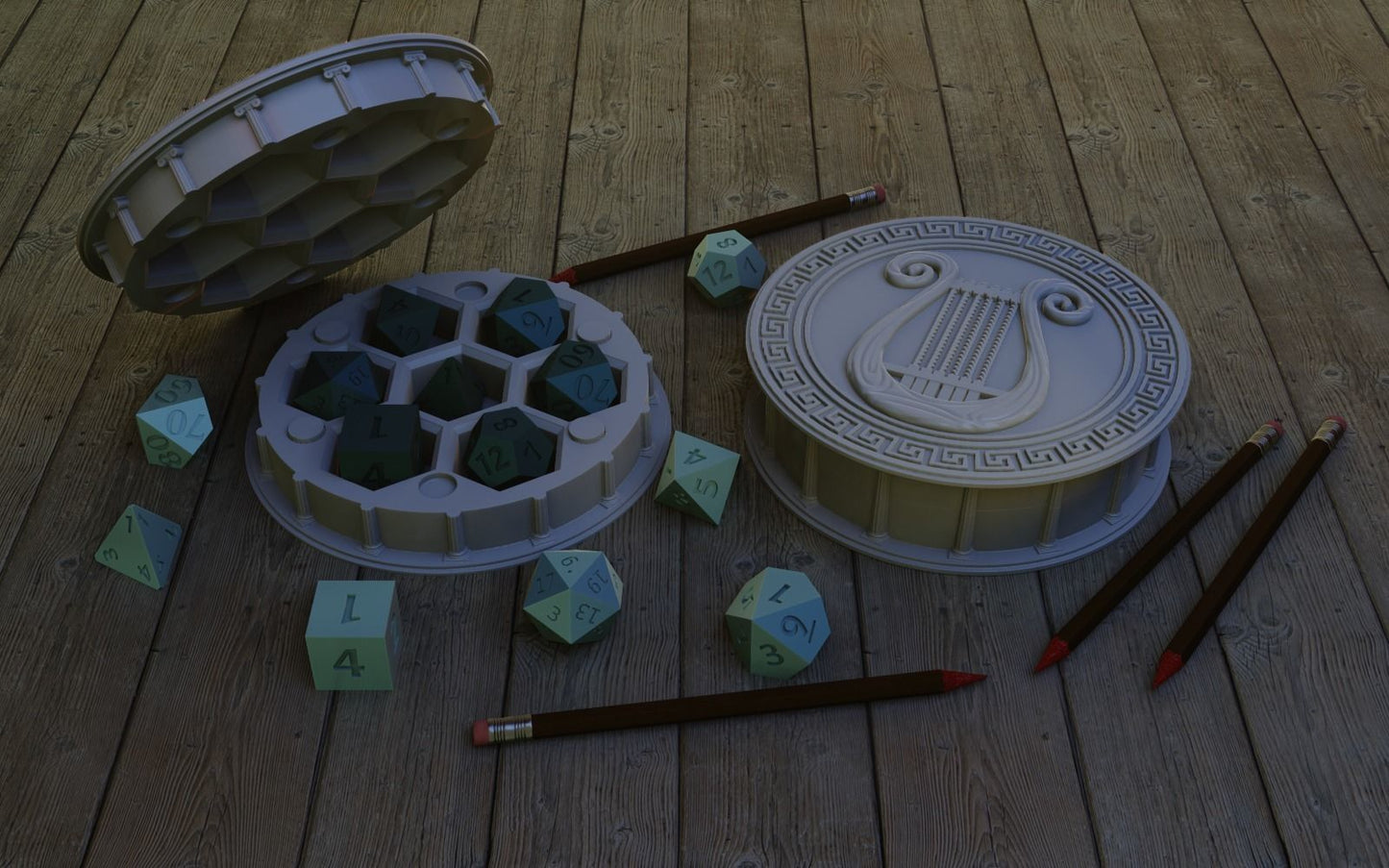 Greek Dice Holder
