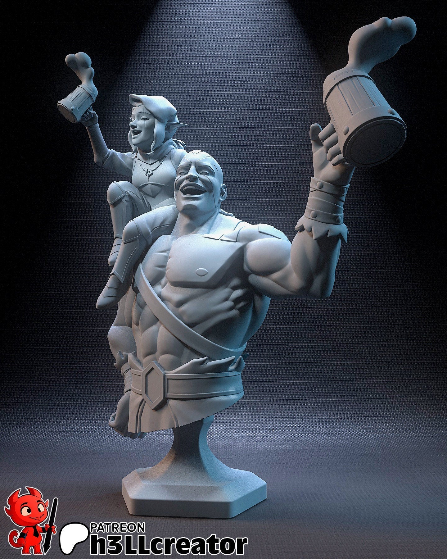 Grog and Pike Bust