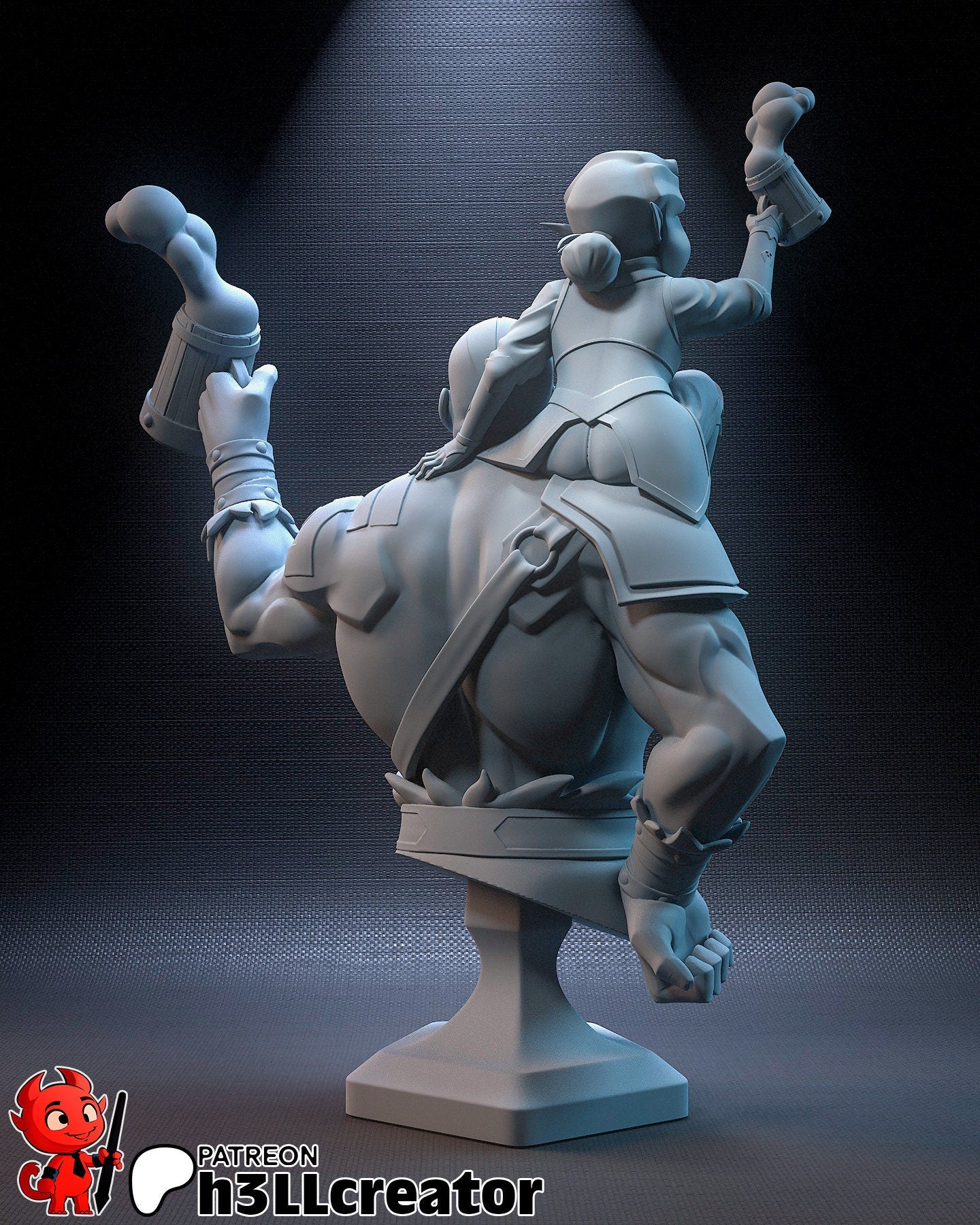 Grog and Pike Bust