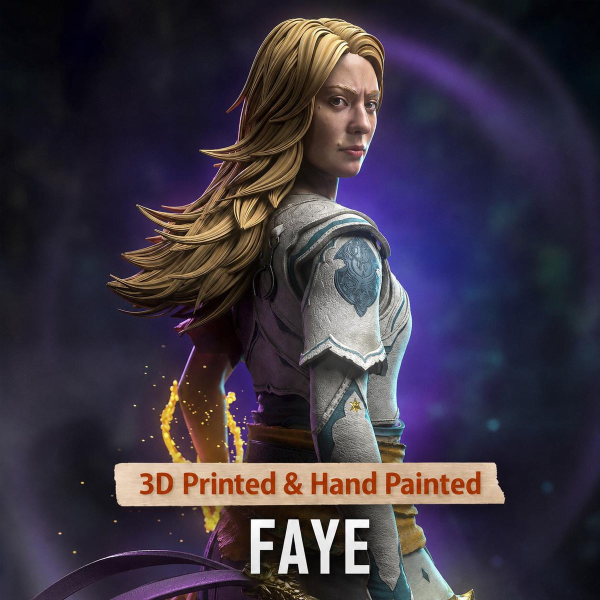 Faye Statue 3D Printed | Gift For Gamer | Resin Figure | Hand Painted __etsy:8385883247