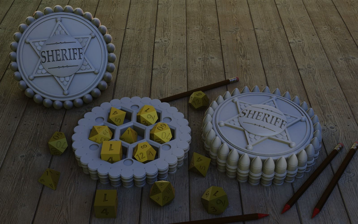 Sheriff Dice Holder