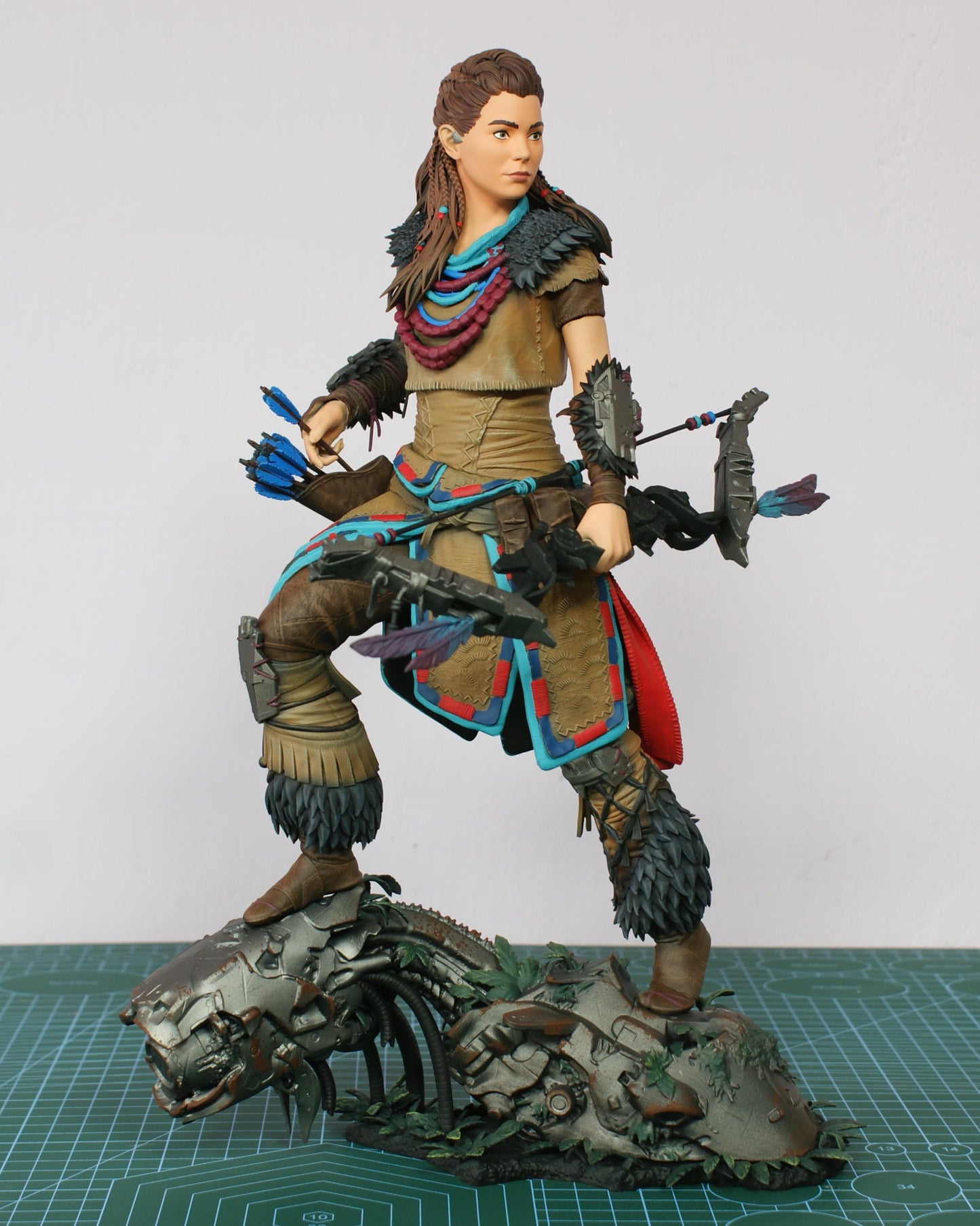 Aloy Statue 3D Printed | Gift For Gamer | Handmade Gift | Resin Figure | Hand Painted __etsy:7624965110
