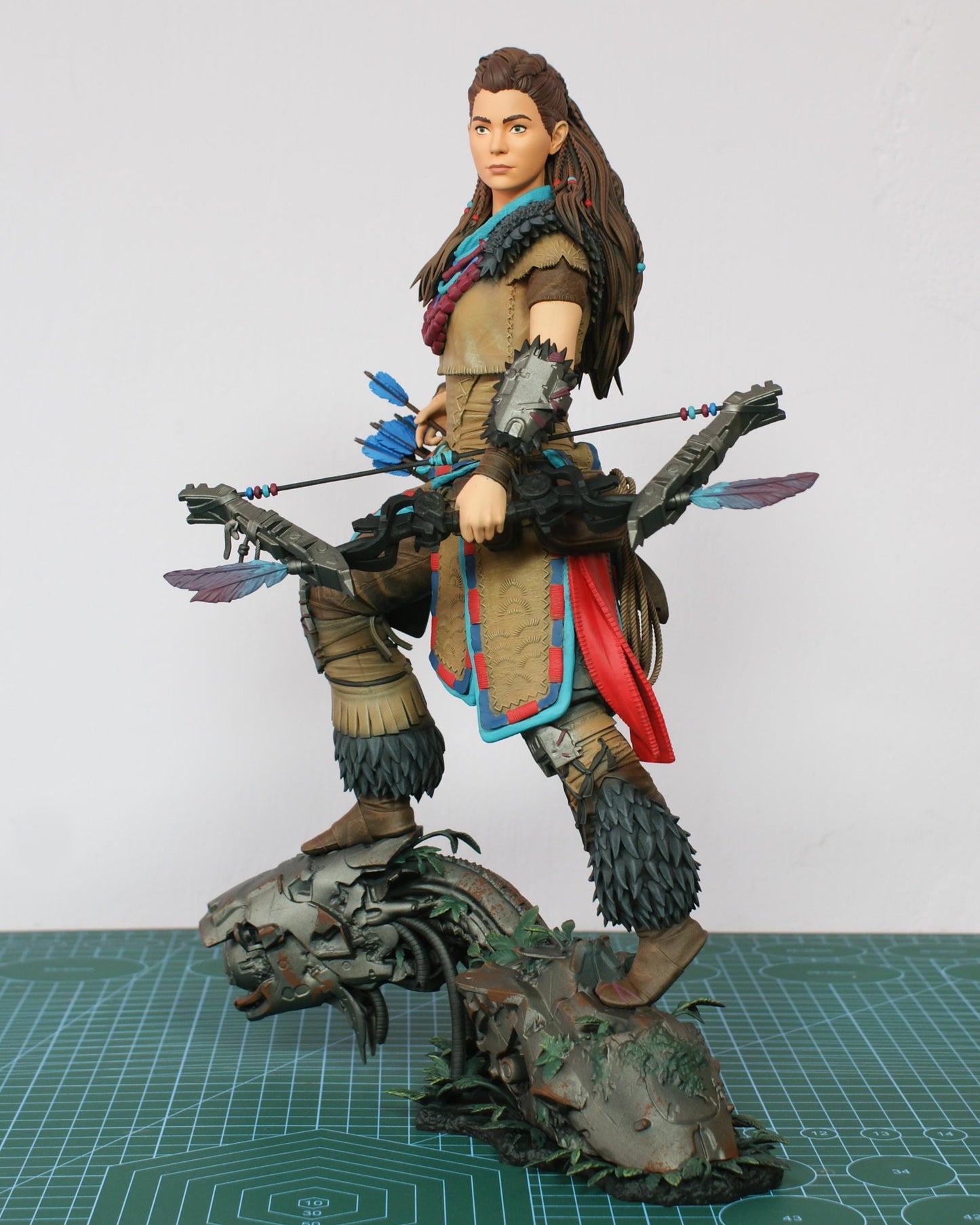 Aloy Statue 3D Printed | Gift For Gamer | Handmade Gift | Resin Figure | Hand Painted __etsy:7624965102