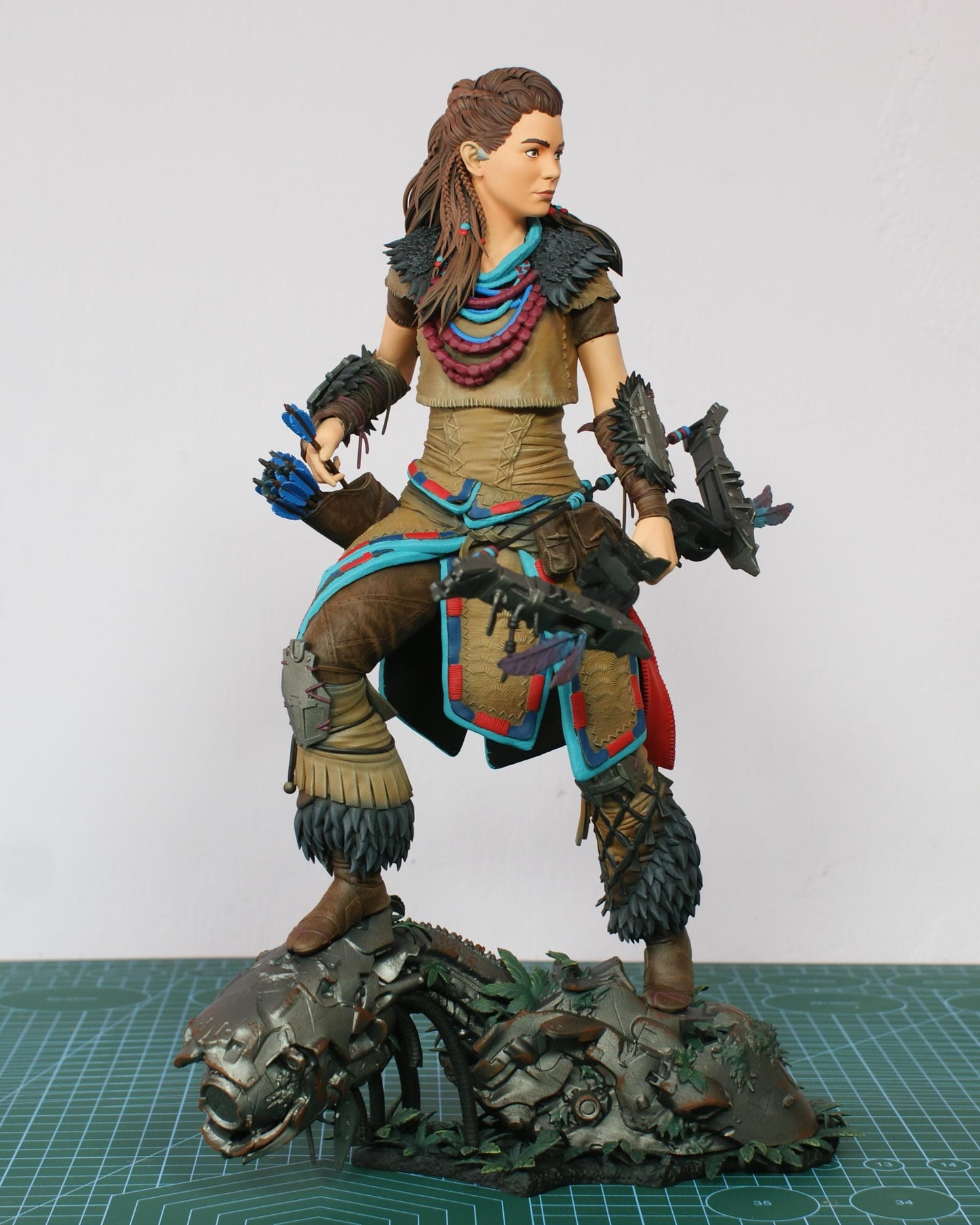 Aloy Statue 3D Printed | Gift For Gamer | Handmade Gift | Resin Figure | Hand Painted __etsy:7624965096