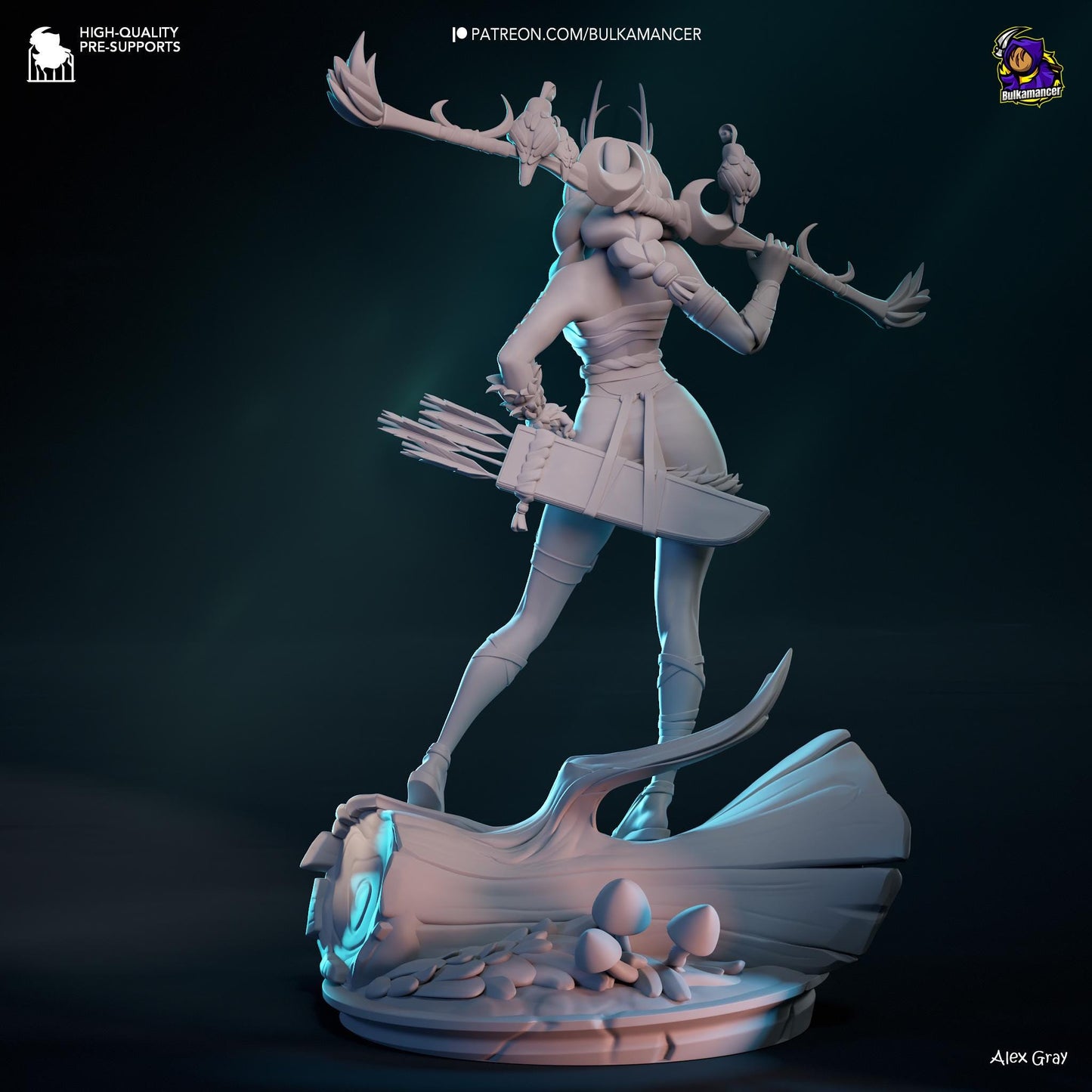 Artemis Statue 3D Printed | Gift For Gamer | Mythology | Resin Figure | Handmade Gift | Hand Painted __etsy:7253836607