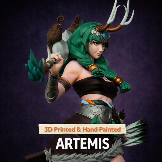 Artemis Statue 3D Printed | Gift For Gamer | Mythology | Resin Figure | Handmade Gift | Hand Painted __etsy:7873538865