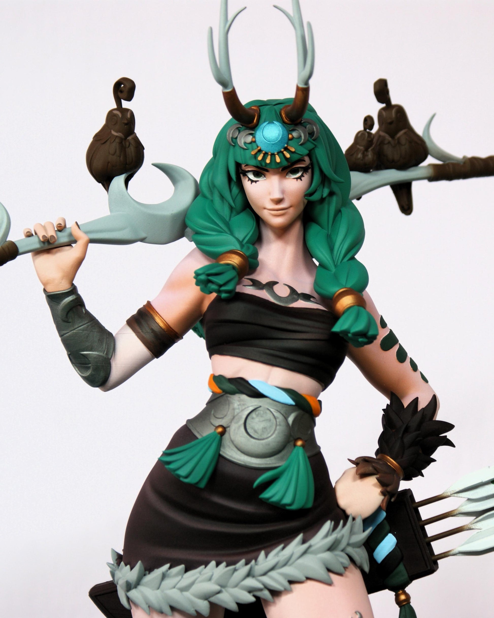 Artemis Statue 3D Printed | Gift For Gamer | Mythology | Resin Figure | Handmade Gift | Hand Painted __etsy:7624959326