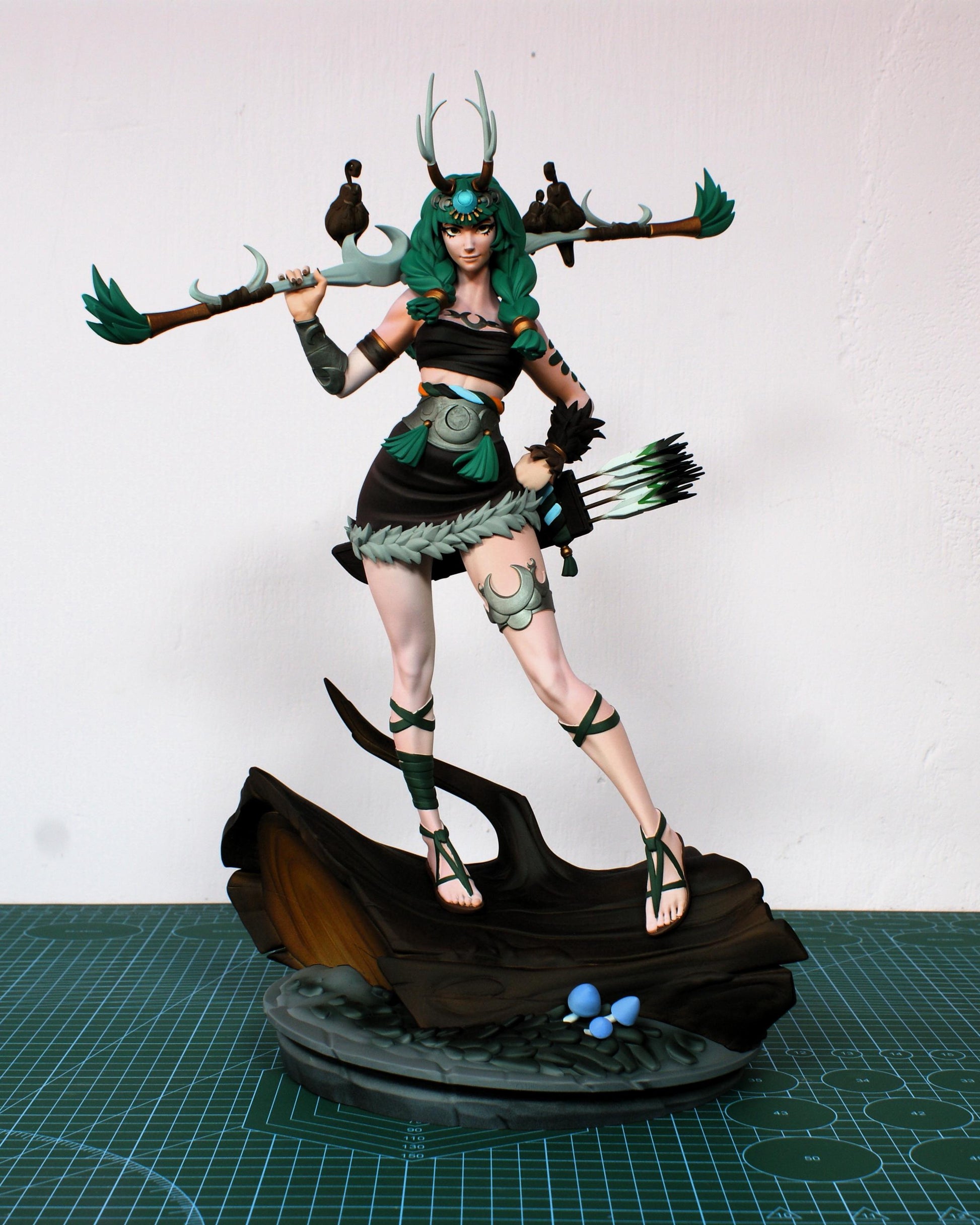 Artemis Statue 3D Printed | Gift For Gamer | Mythology | Resin Figure | Handmade Gift | Hand Painted __etsy:7672906131