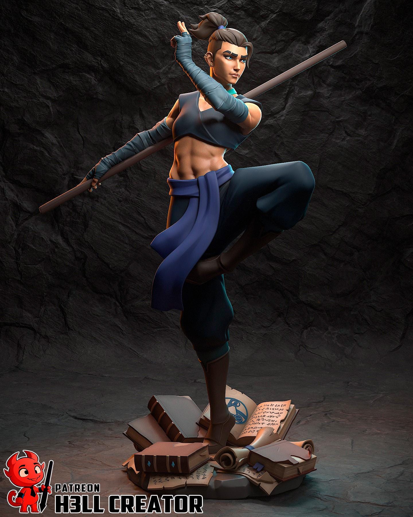 Beauregard Lionett Statue 3D Printed | Gift For Gamer | Resin Figure | Hand Painted __etsy:7789016854