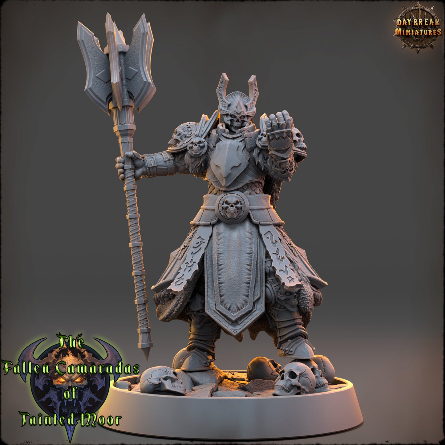 Undead Priest Miniature | Bone Warden of the Ashen Guard